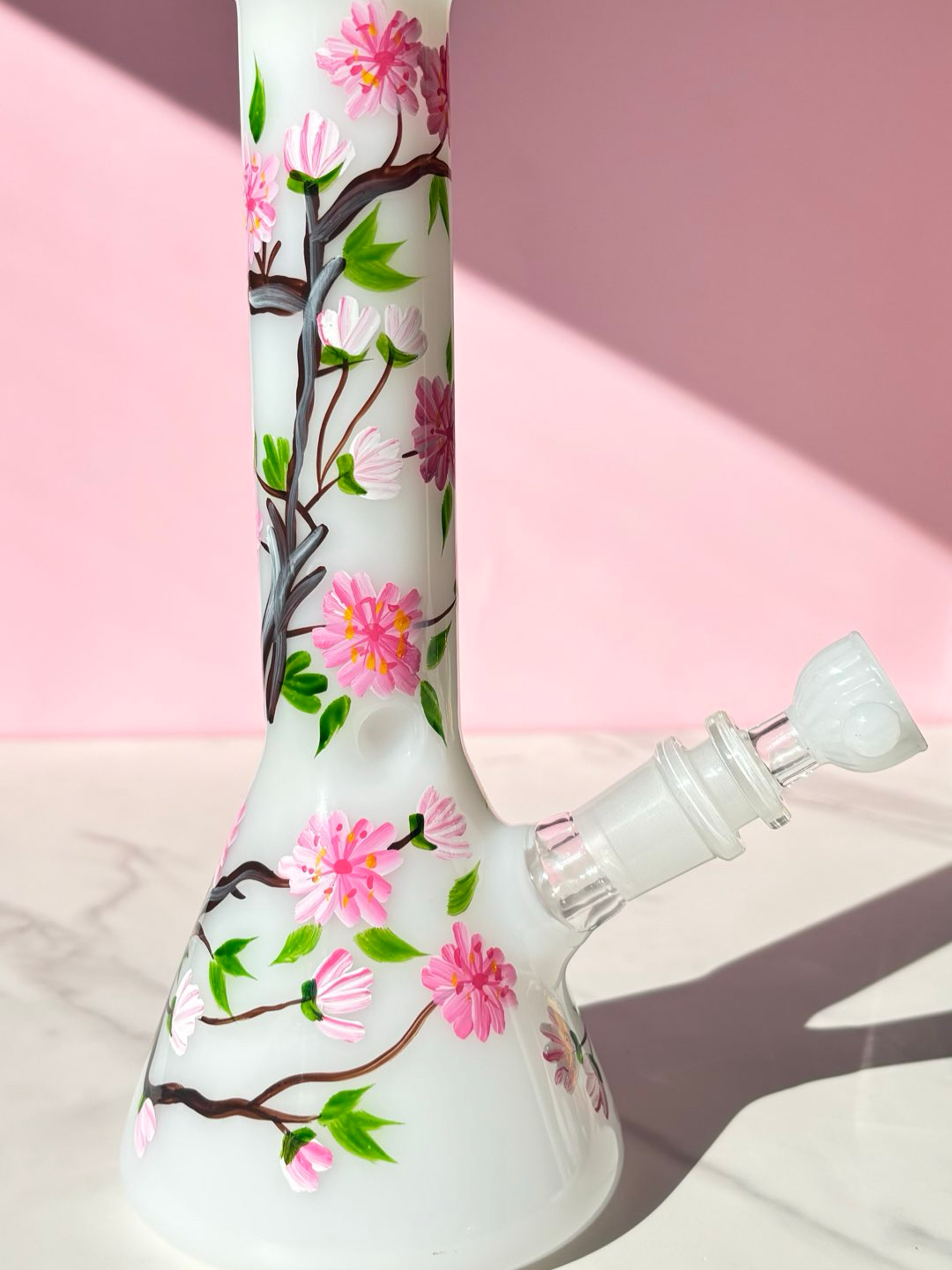 White Cherry Blossom Bong image 0