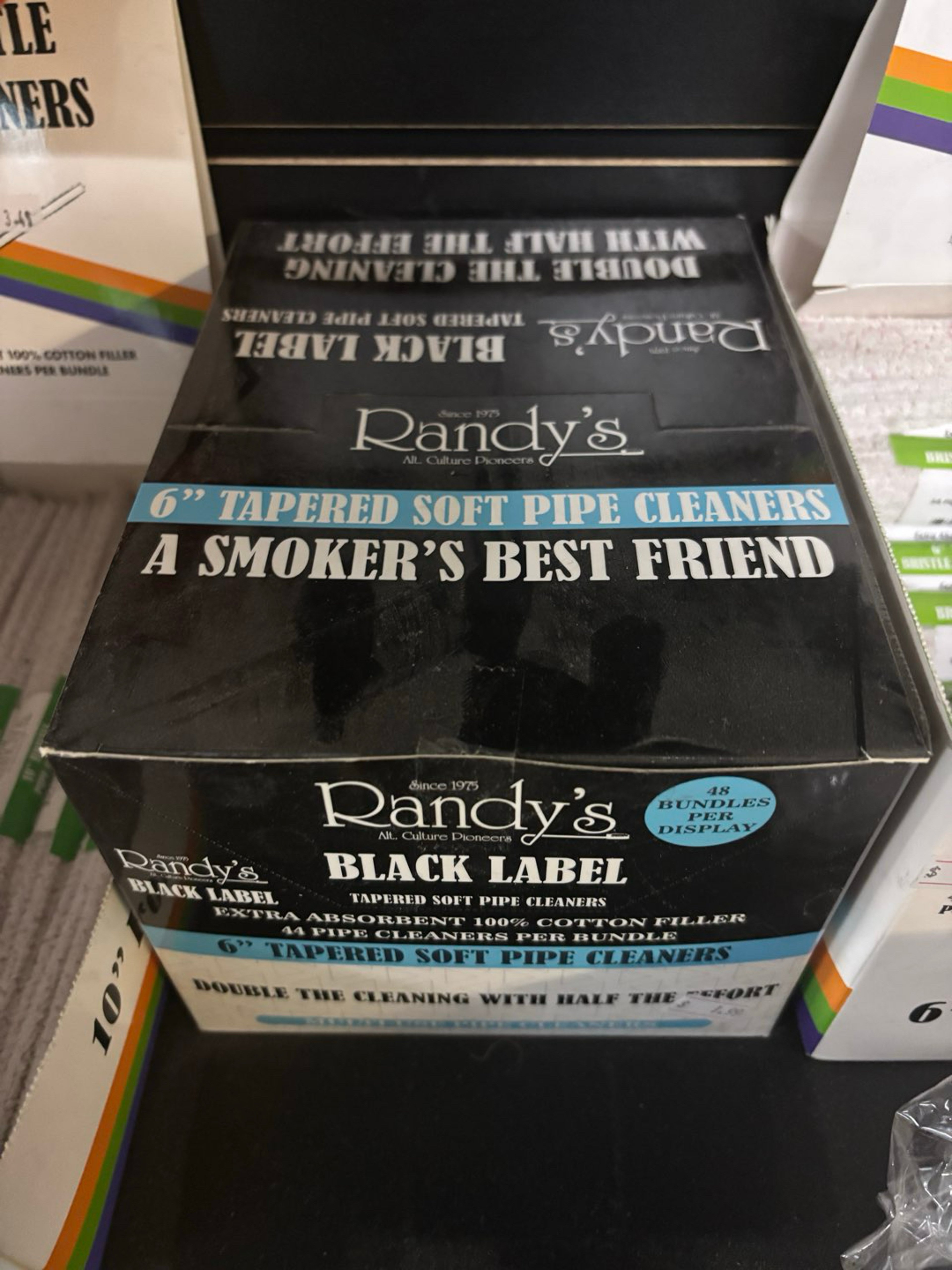 Randy’s Black Label 6in Soft Pipe Cleaner Box image 0