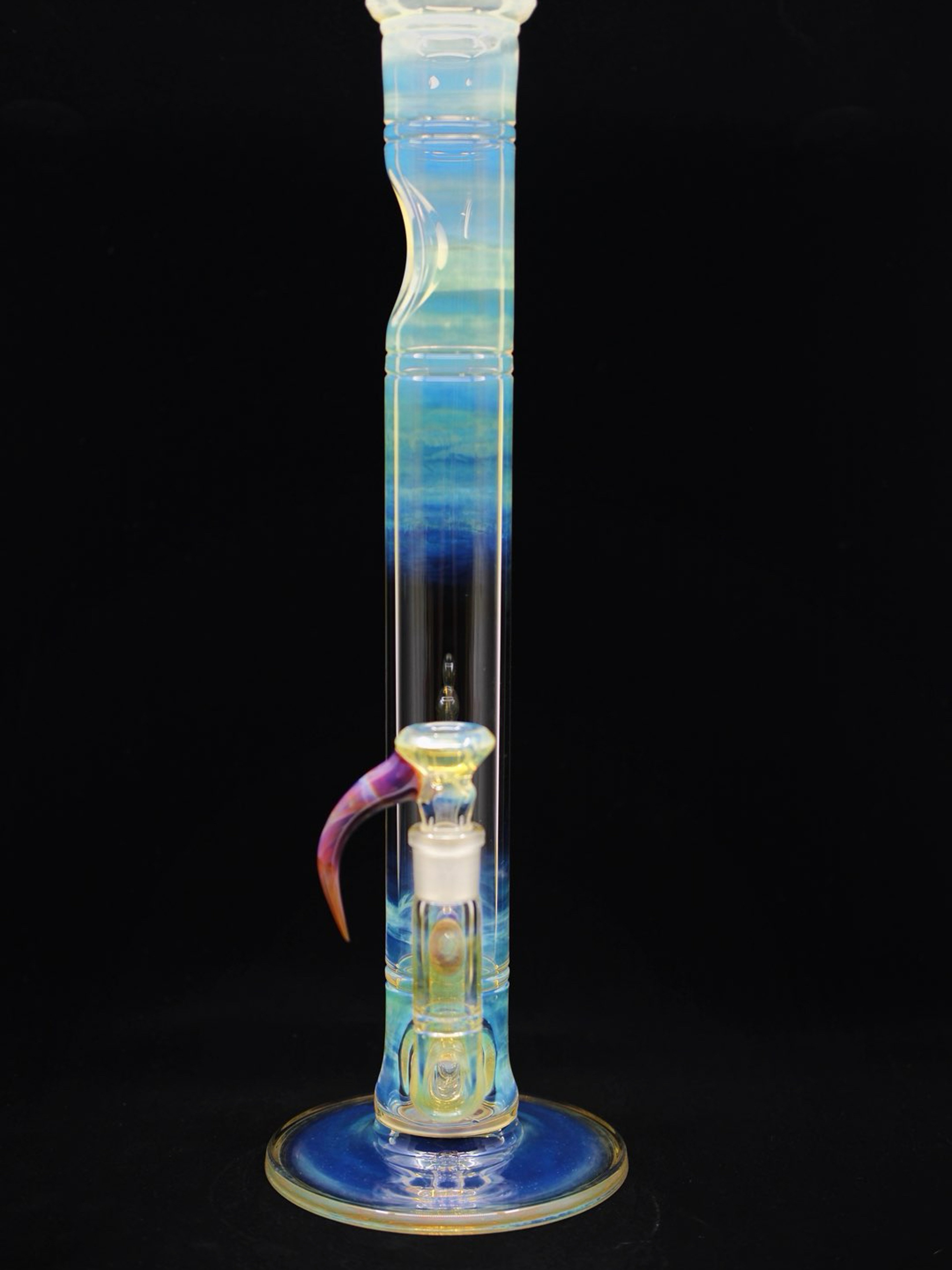 18.5" 50x5mm Stemline With Fume and Amber Purple Accents image 0