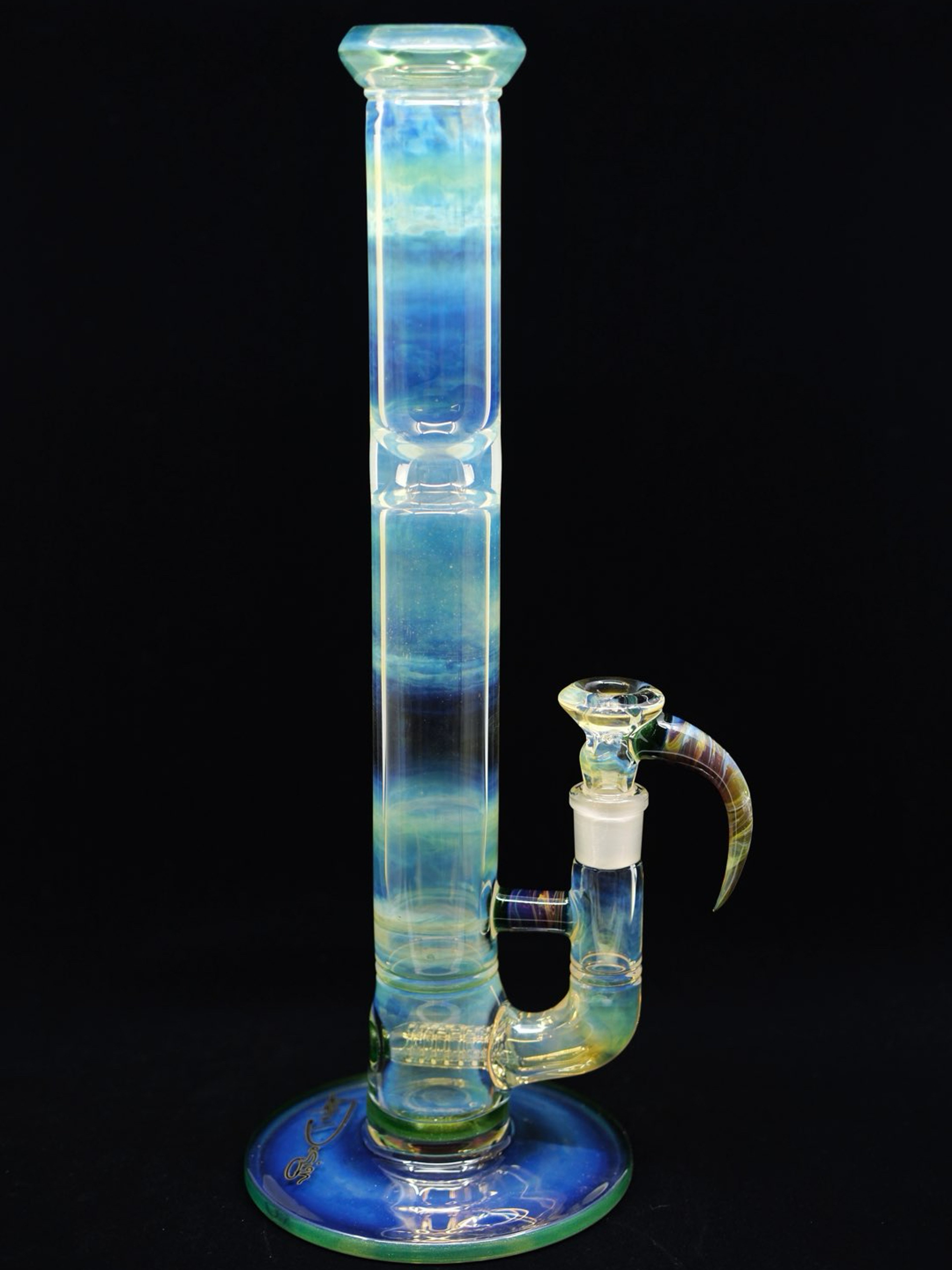 16.5" Amber Purple Custom Mix Color Stemline With Lip Wraps image 0