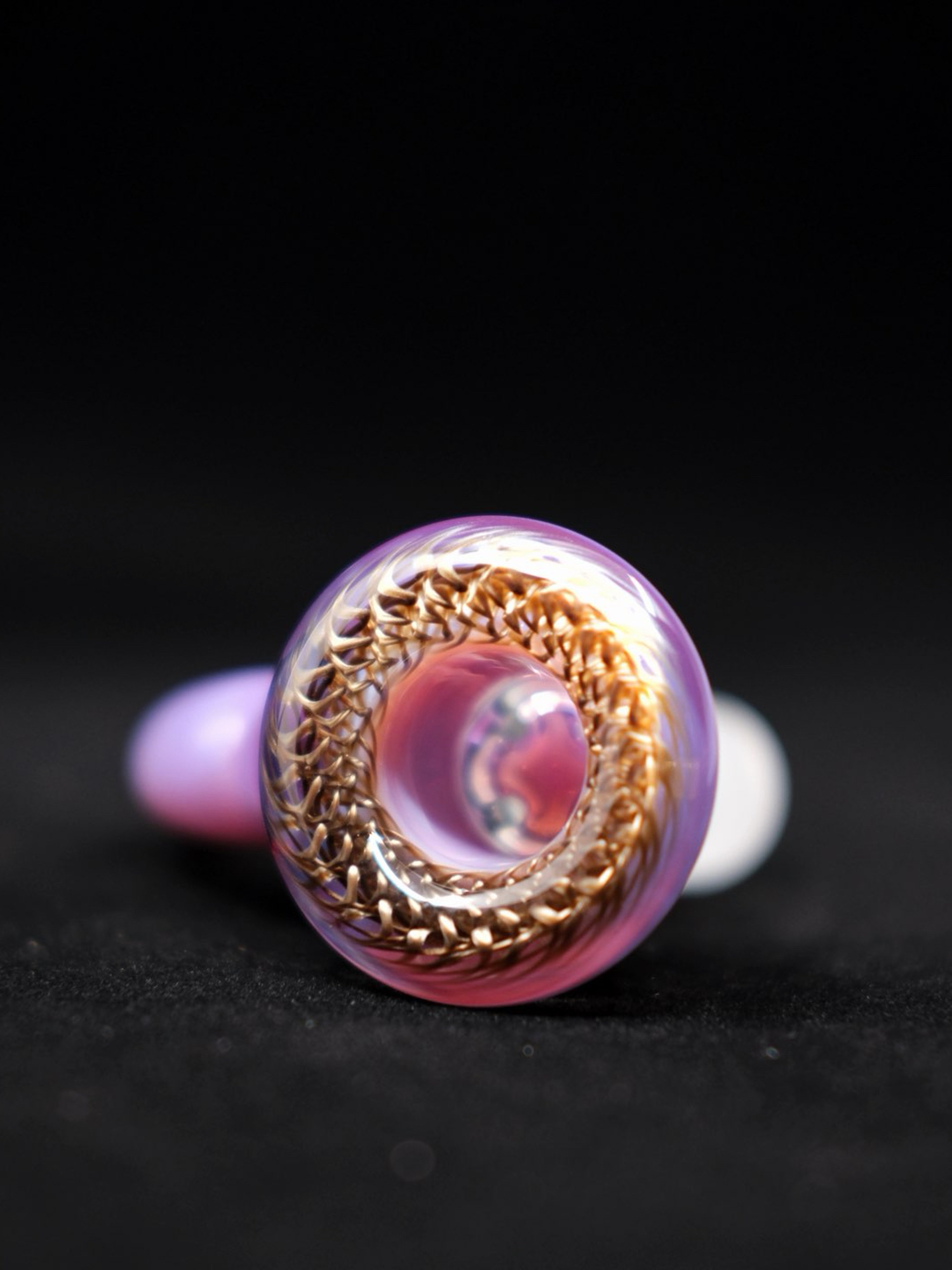ApixDesign Purple & Electrum 4 Hole Slide 18mm image 0