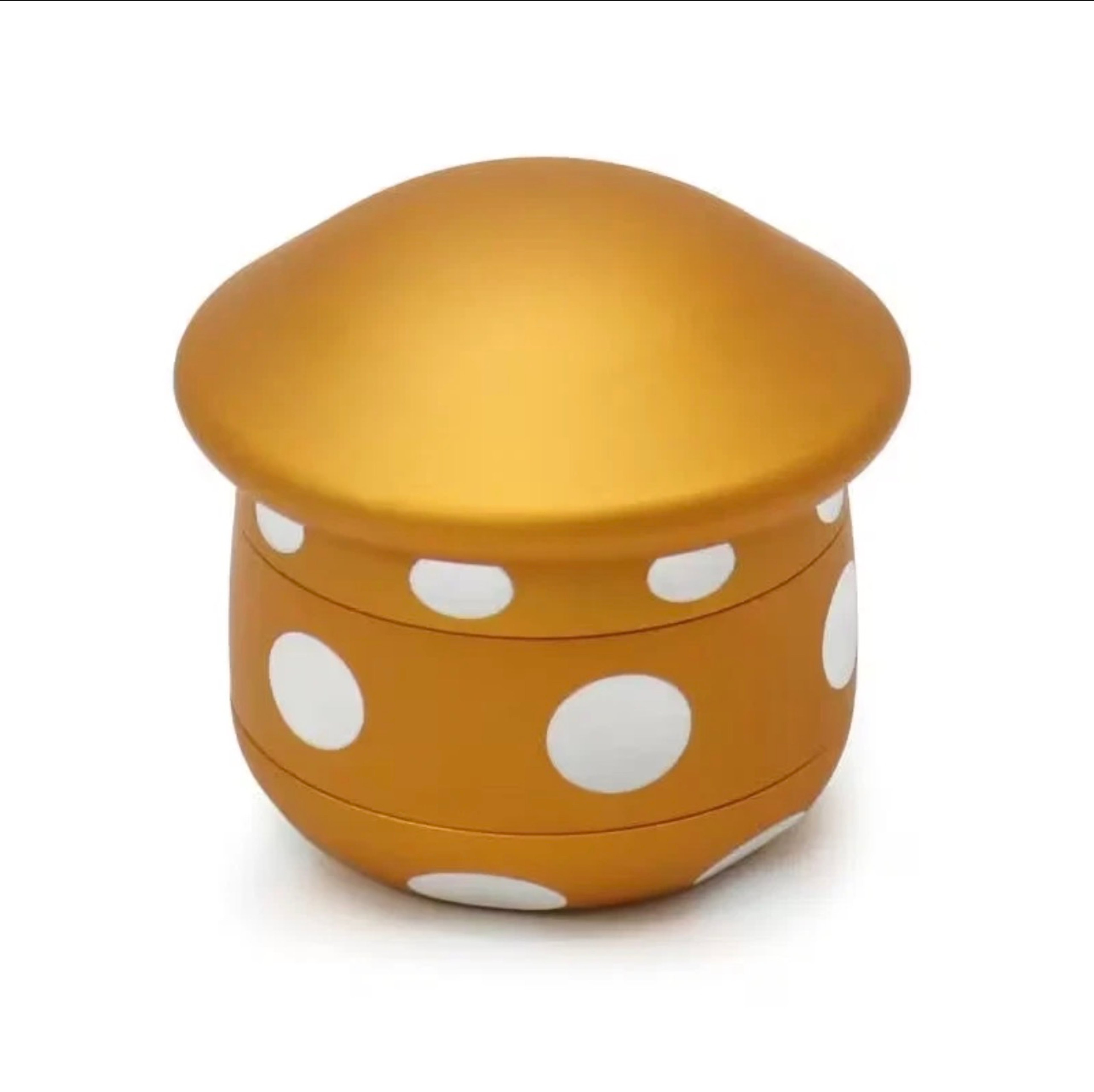 Preview pic of Mushroom Tobacco Herb Aluminum Grinder Spice 2 Inch 4pc Crusher Copper