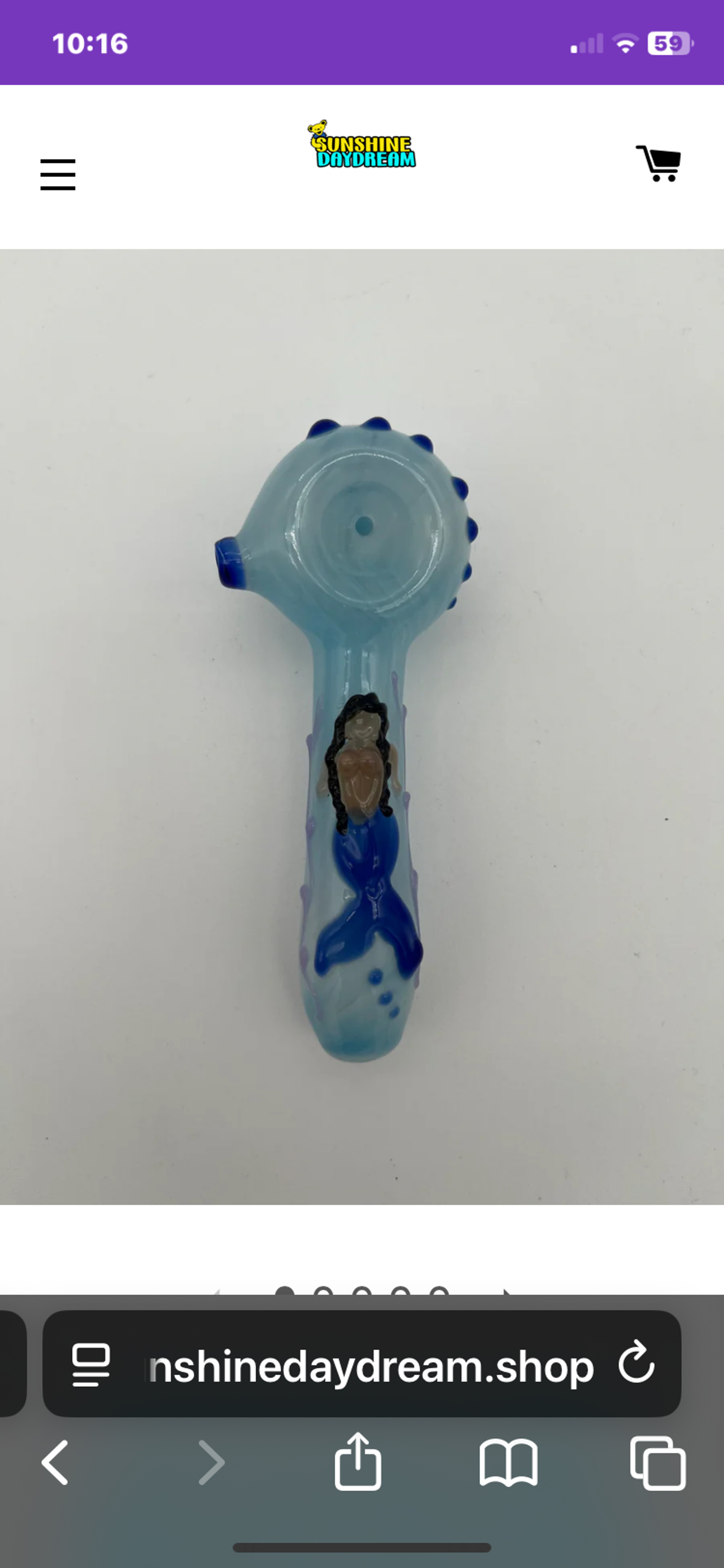 Kristi Conant Mermaid Hand Pipe image 0