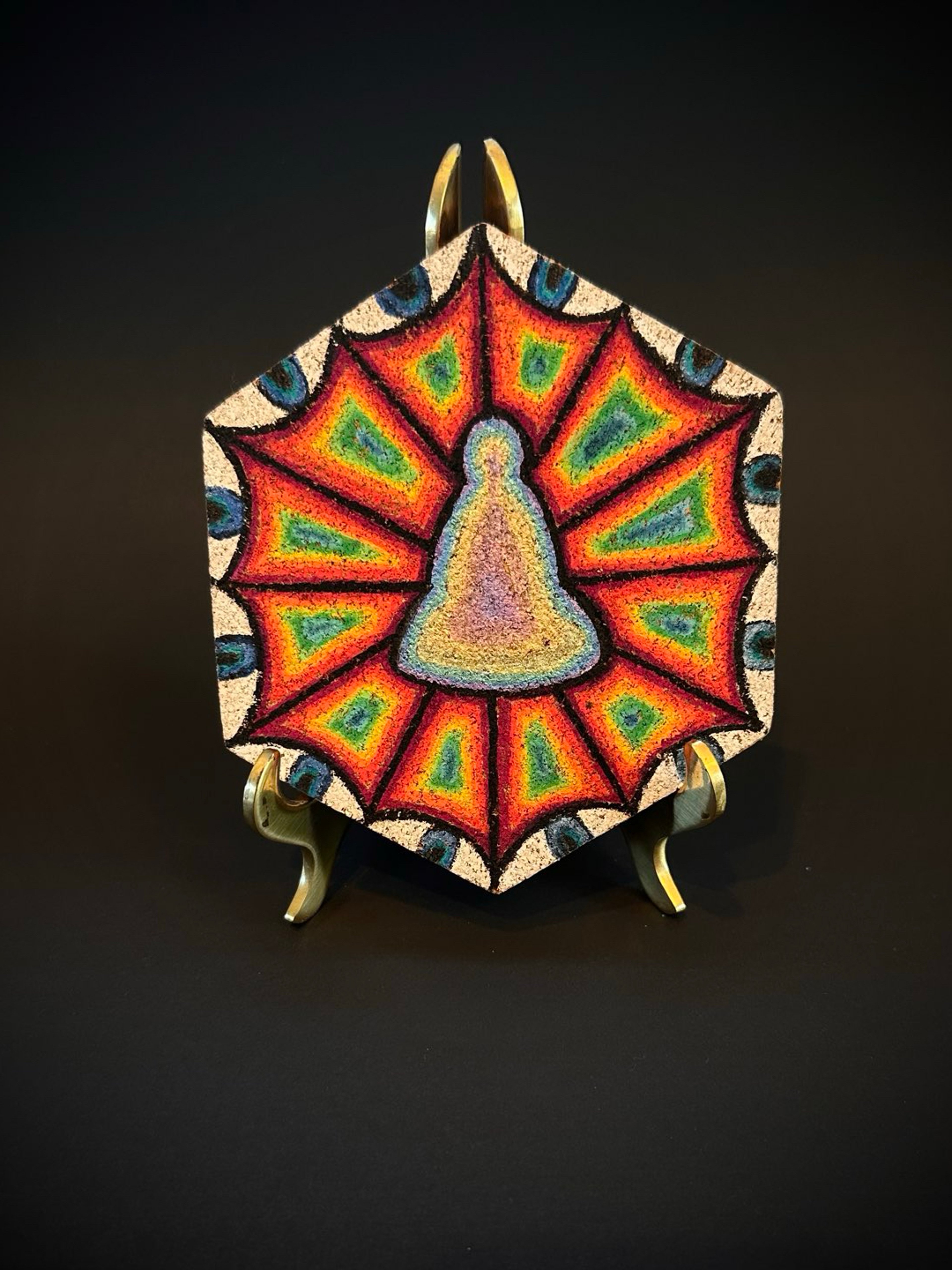 Hand painted Cork Mood Mat image 0