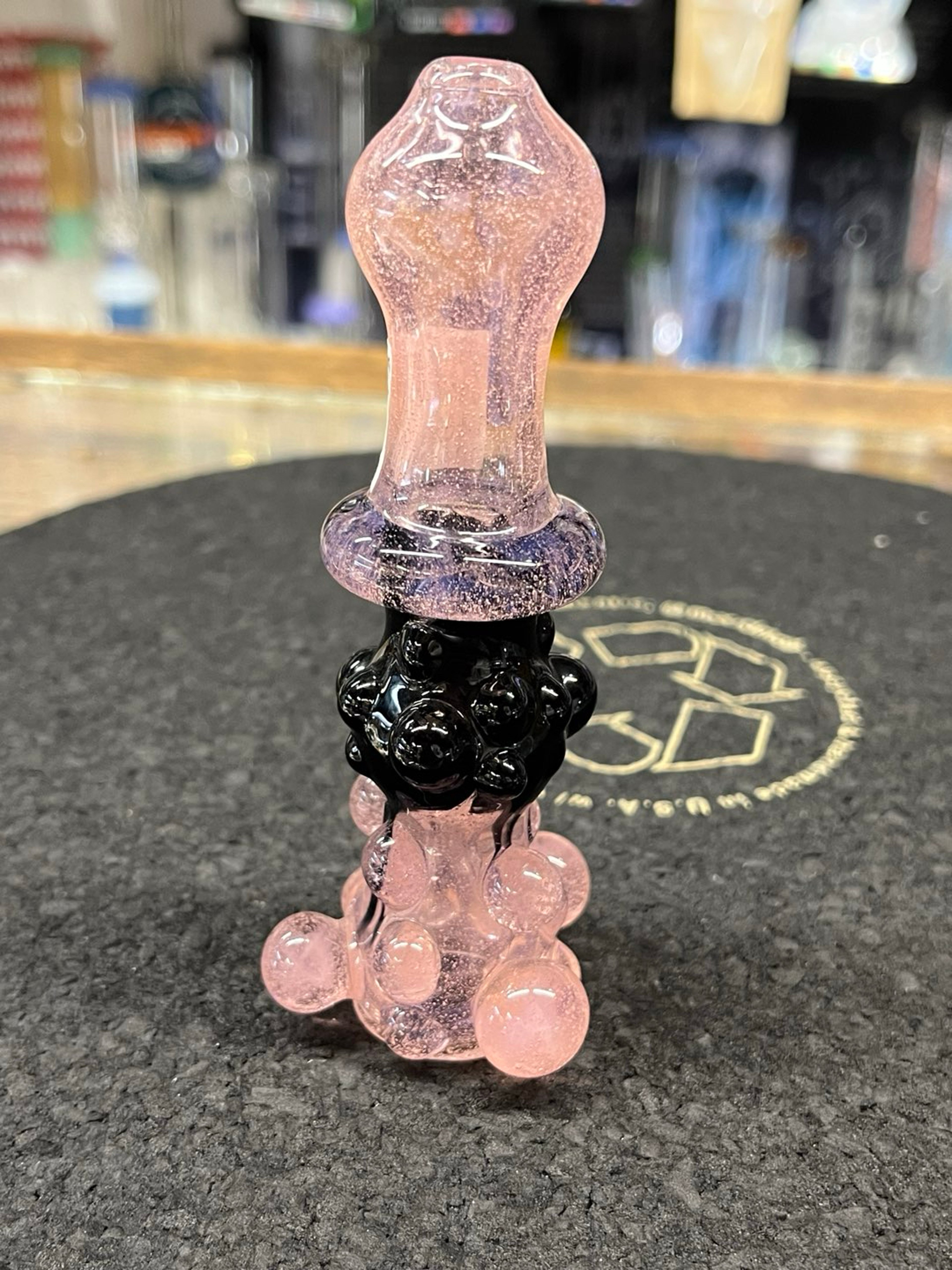 Preview pic of Mac Dog Pink & Black Bubbly Chillum