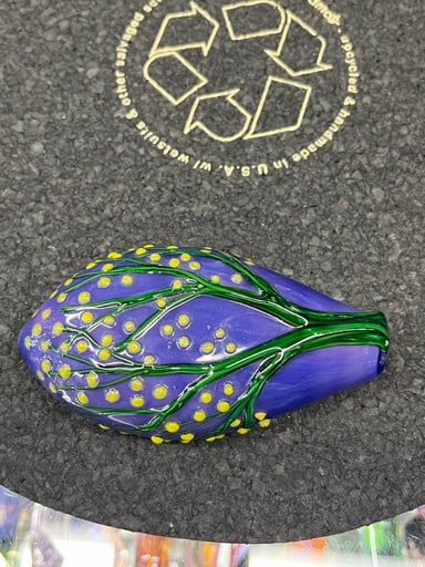 Preview pic of Lyric Glass Purple Tree Push Pipe