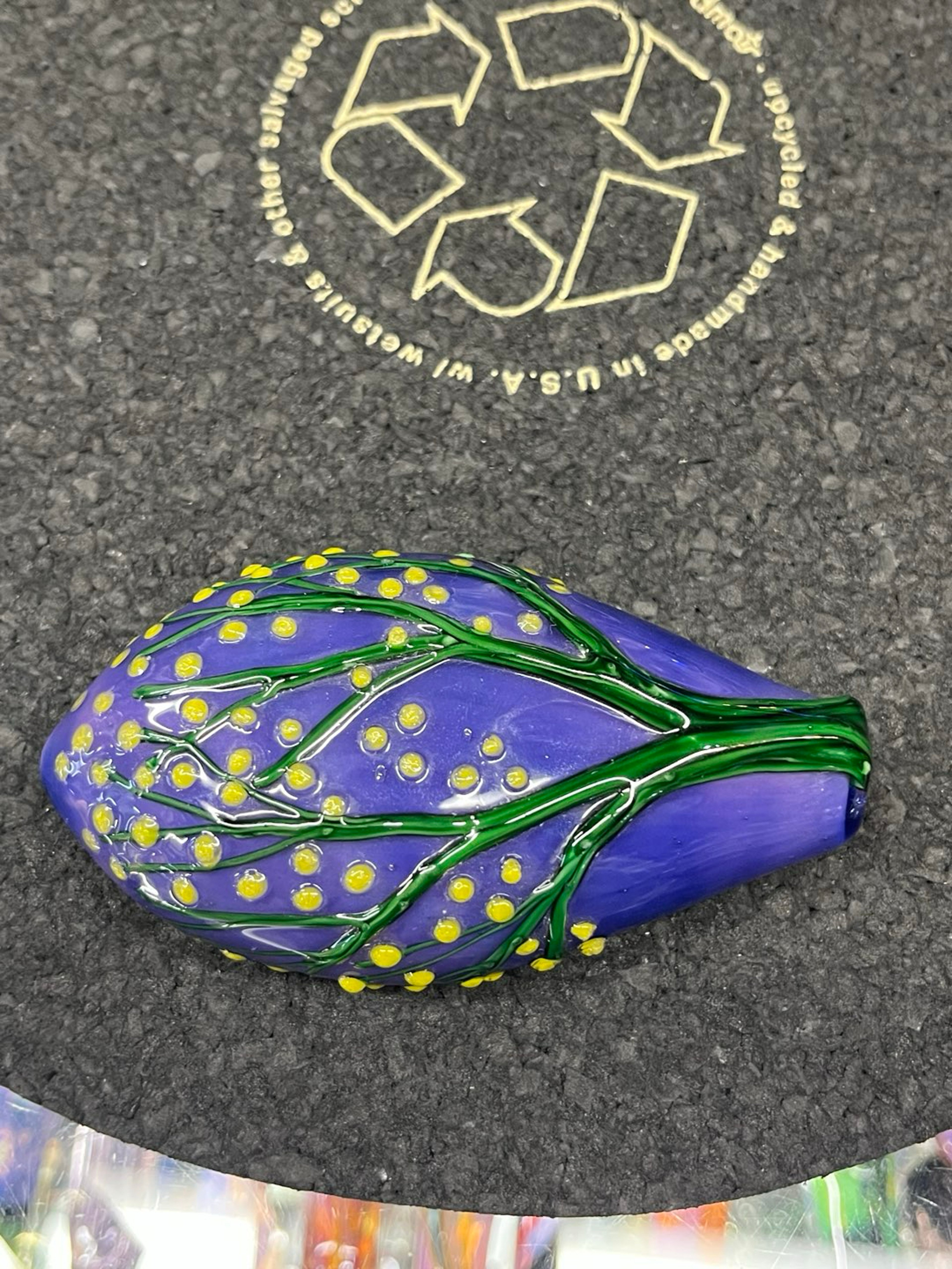 Preview pic of Lyric Glass Purple Tree Push Pipe