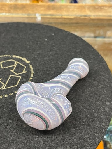 Preview pic of Lab Rat Glass Pinkish Clear Hand Pipe