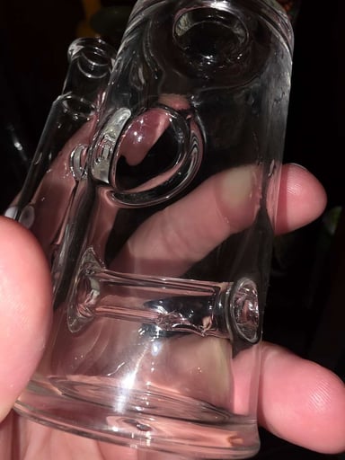 Preview pic of 💎 Jebb Glass x Shelbo Fizzer Clear Fab Jammer w/ Encased Opal 💎