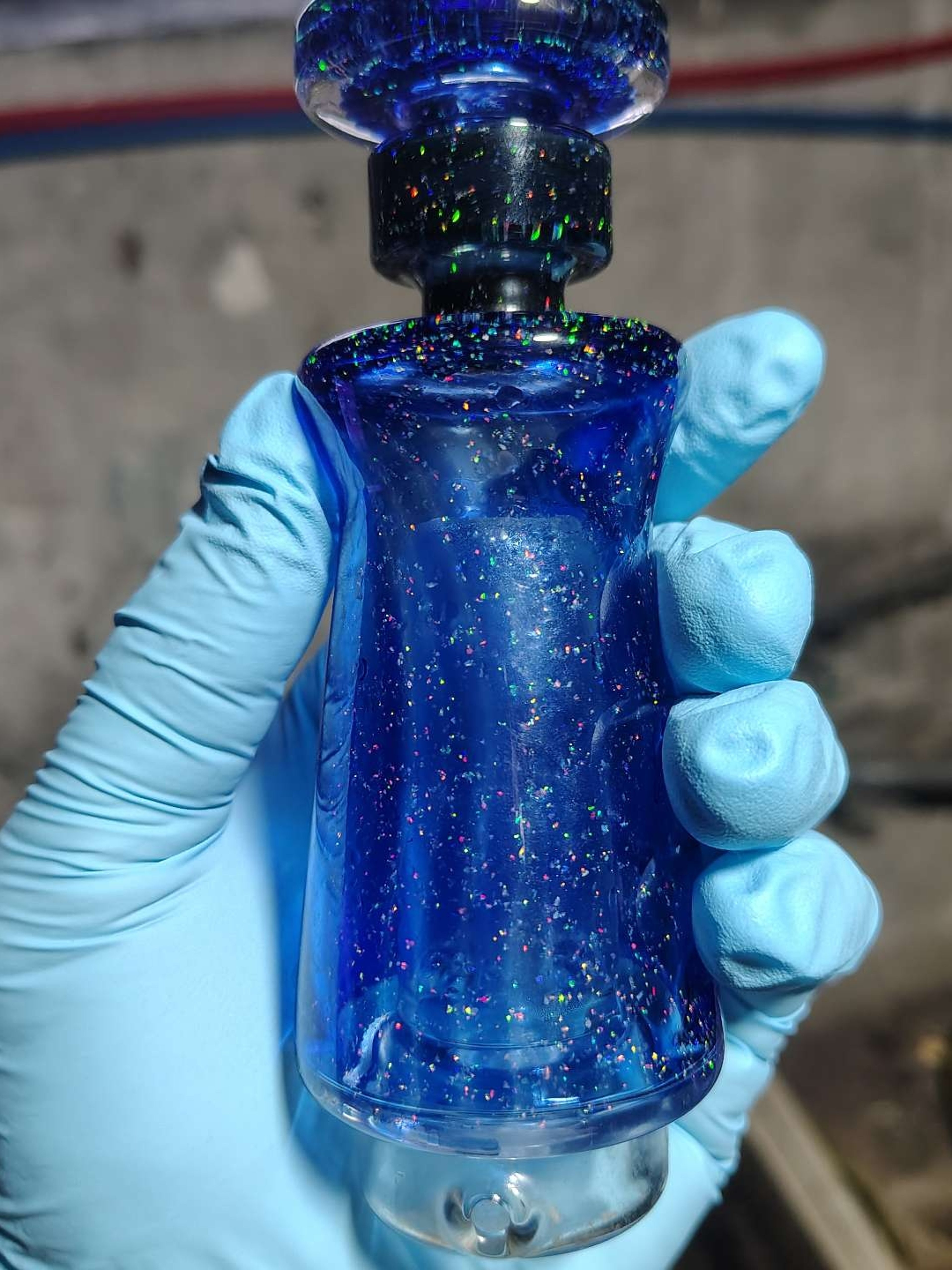 Cobalt w crushed opal Carta top by Eternalflameworks image 0