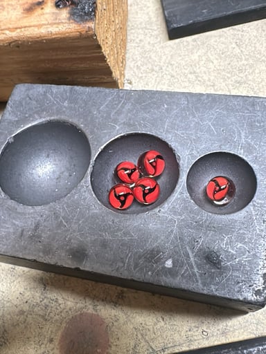 Preview pic of (X5) 7mm sharingan pearls