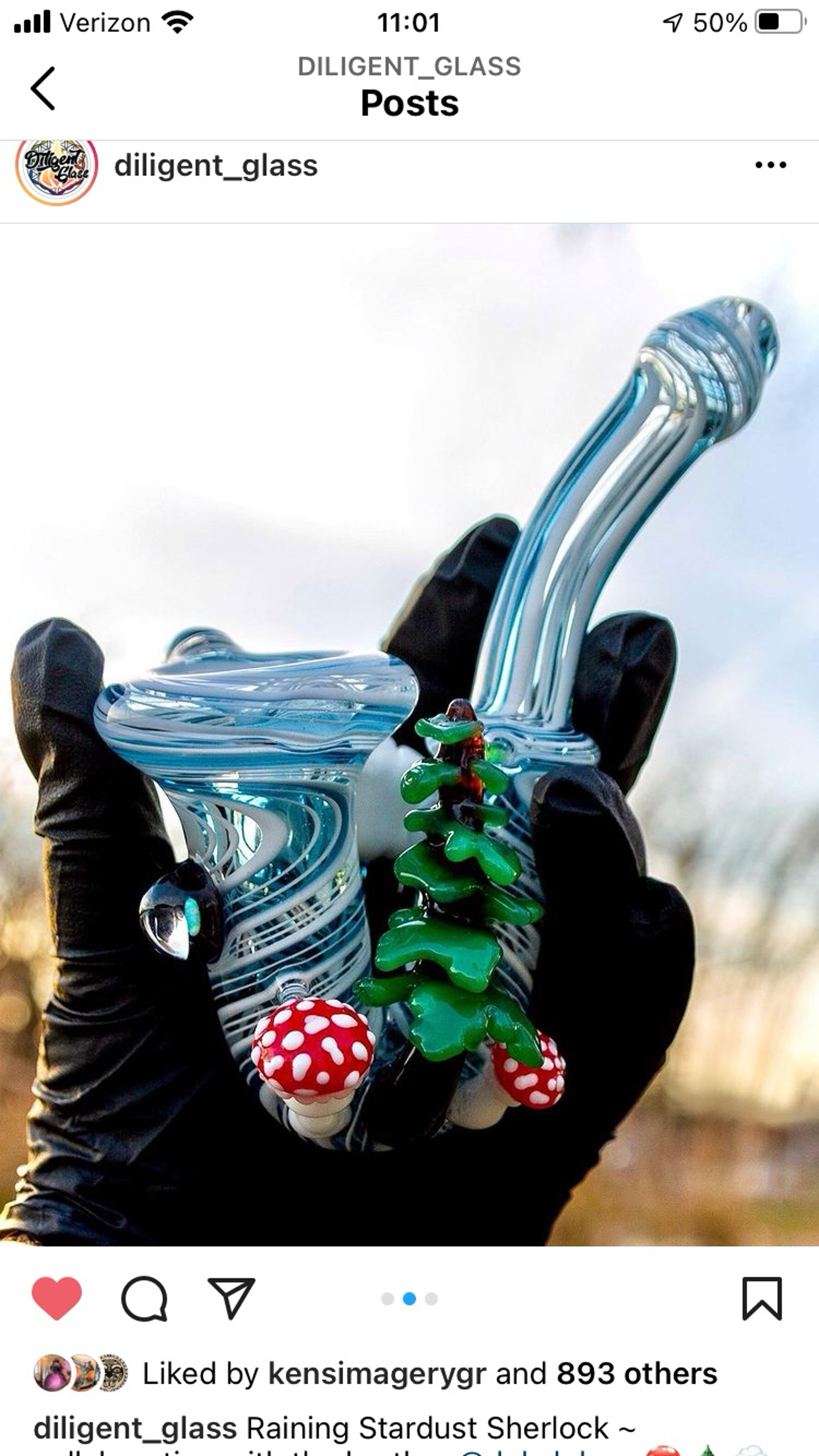 Preview pic of Dekal Glass x Diligent Glass Collab Sherlock