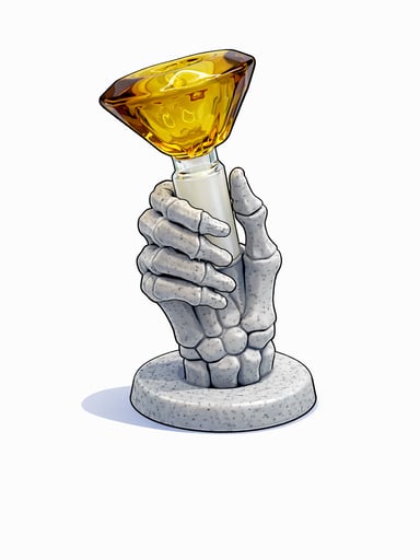 Preview pic of Skeleton Hand Display Holder for 14mm Slide Bowls