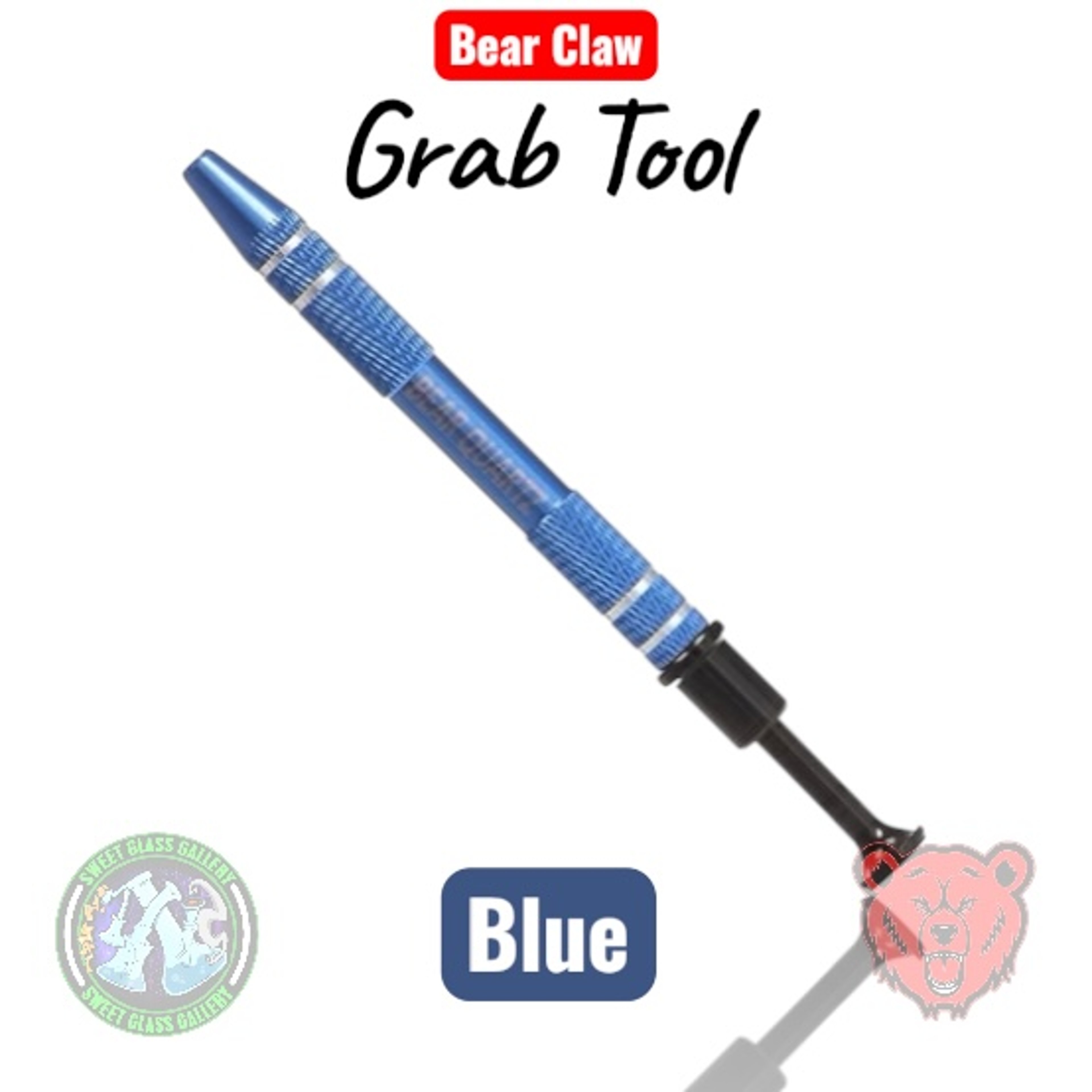 Preview pic of Bear Quartz - Terp Pearl Grab Tool - Blue