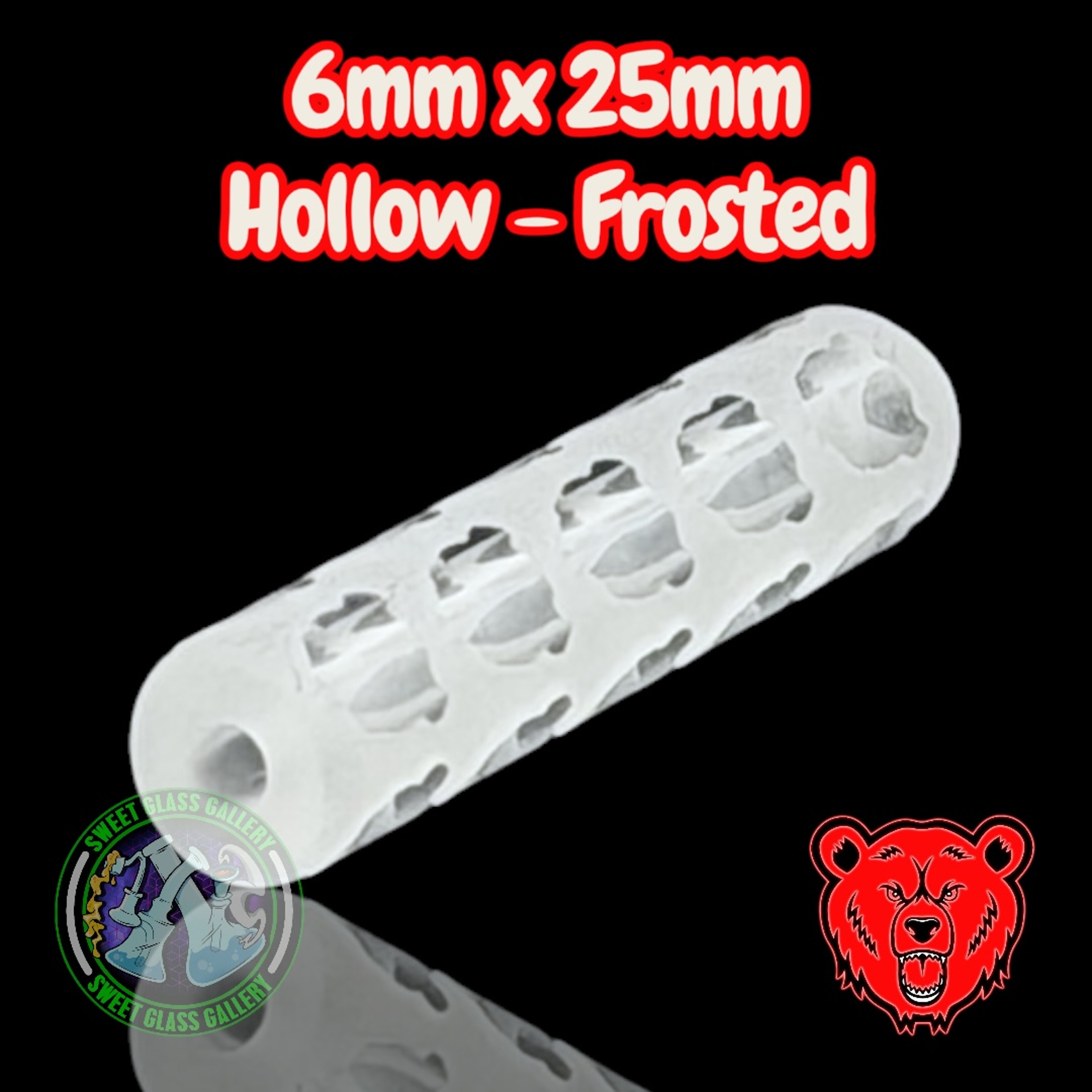 Bear Quartz - Pillar #3 - 6mm x 25mm Frosted image 0