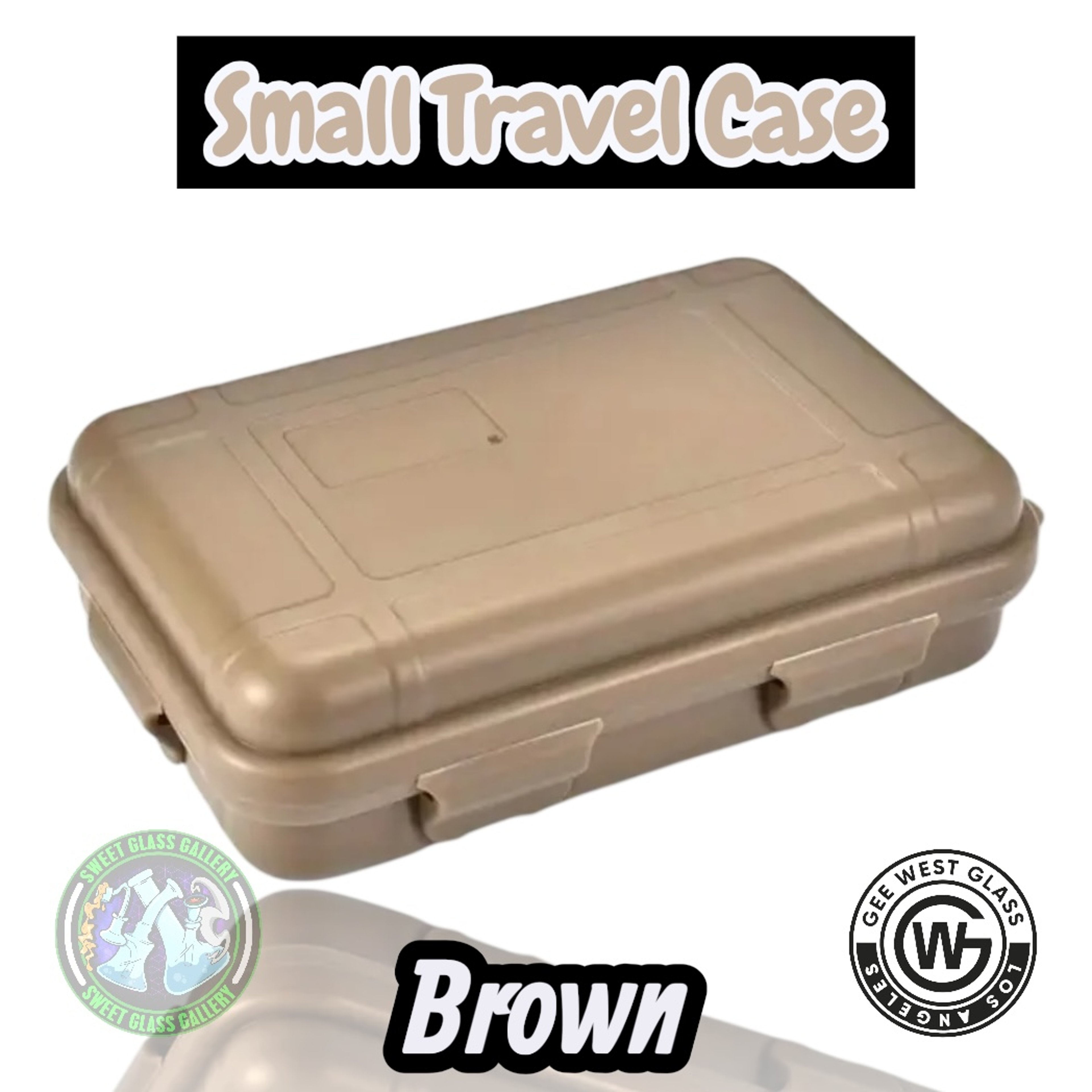 Preview pic of GeeWest - Small Travel Case - Brown