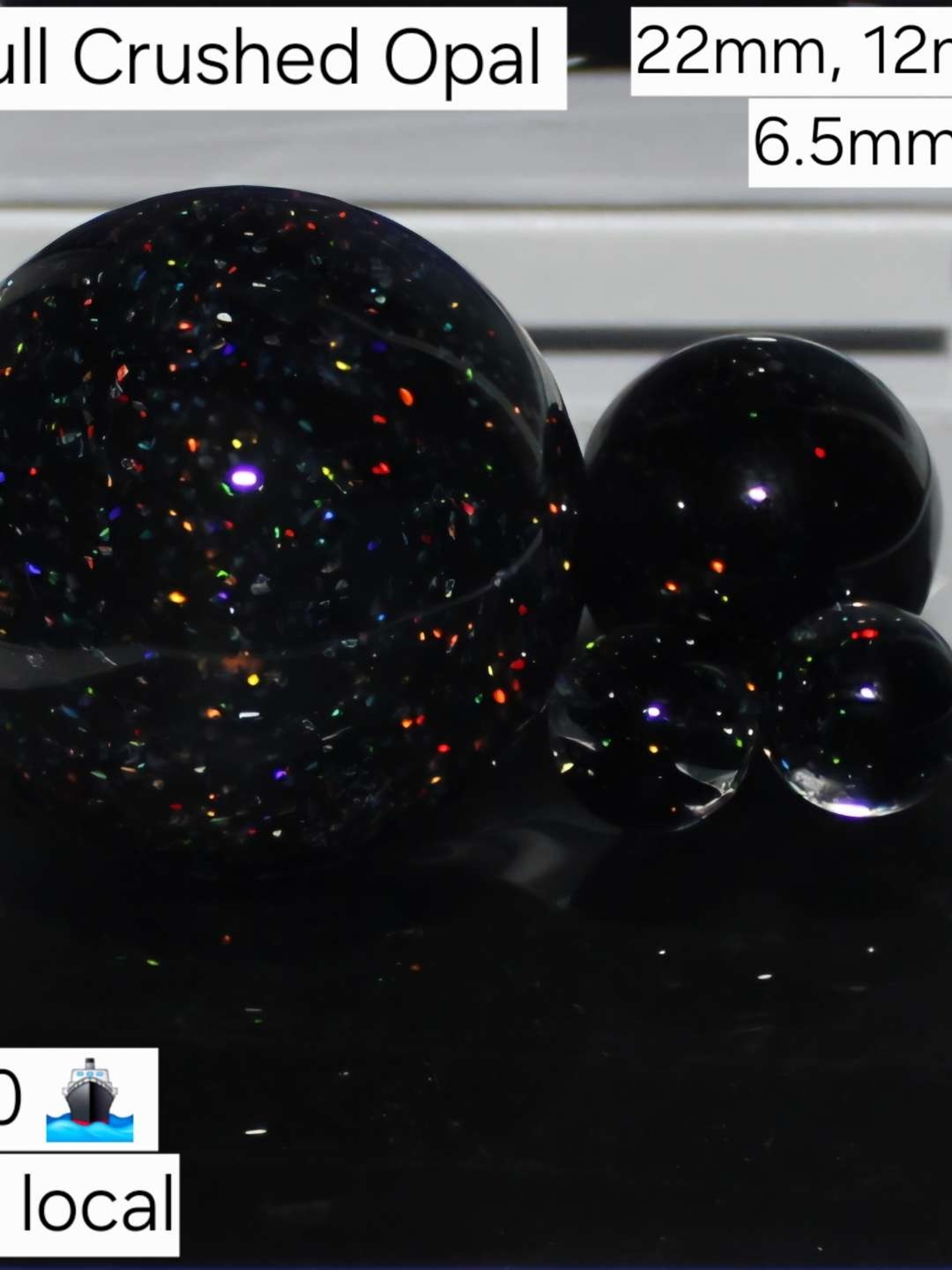 Preview pic of Crushed opal over blackjack 4 piece slurper set!