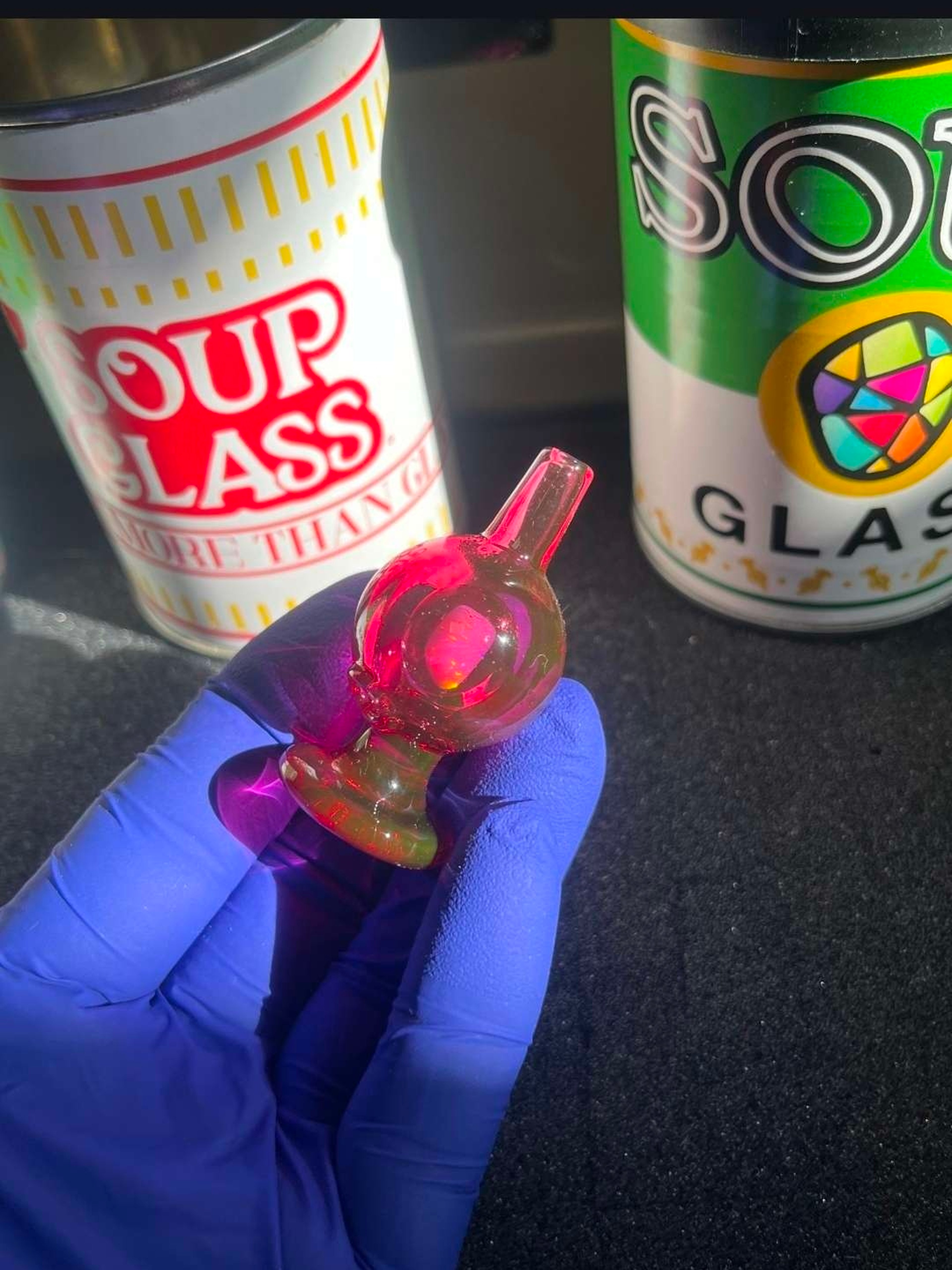 Soup glass carb cap image 0