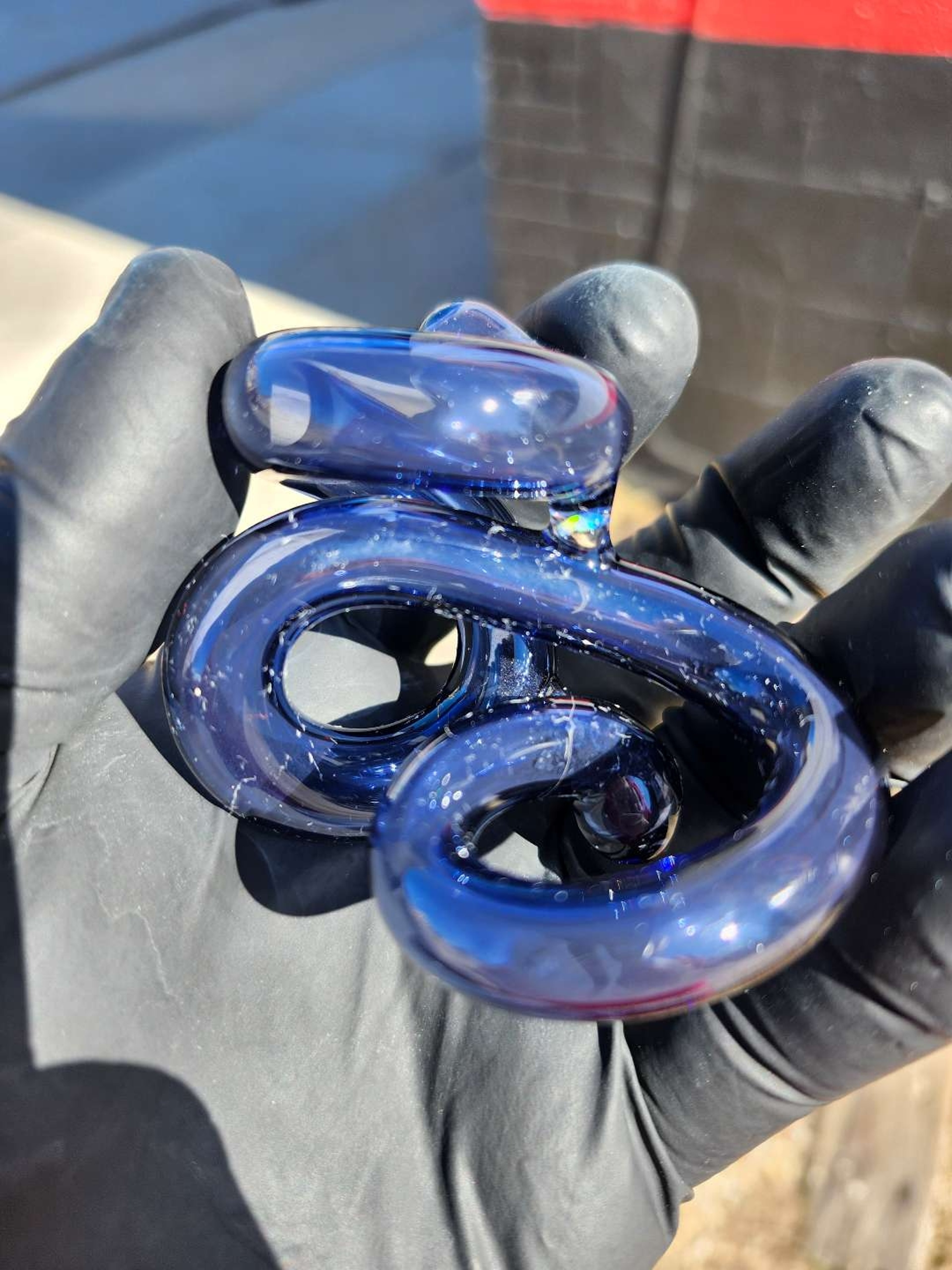 ORIAN GLASS TWISTED PENDANT image 0