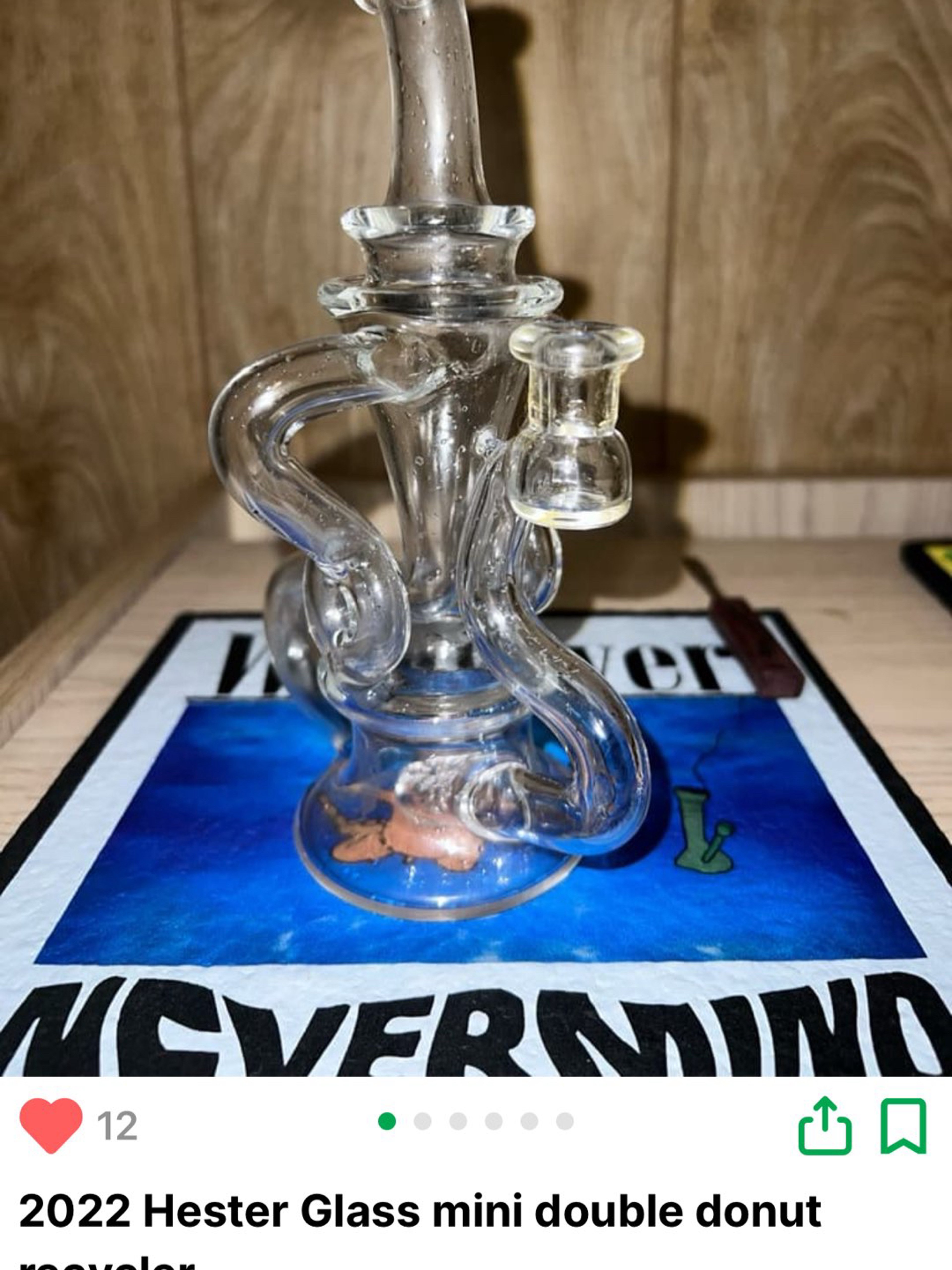Hester Glass mini double donut recycler image 0