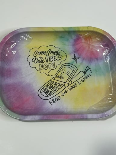 Preview pic of Vibes  Metal Rolling Tray Tie Dye 5.5”x7