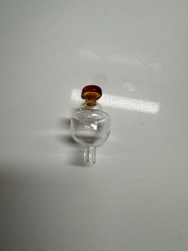 Preview pic of Clear directional carb cap with yellow/gold accents