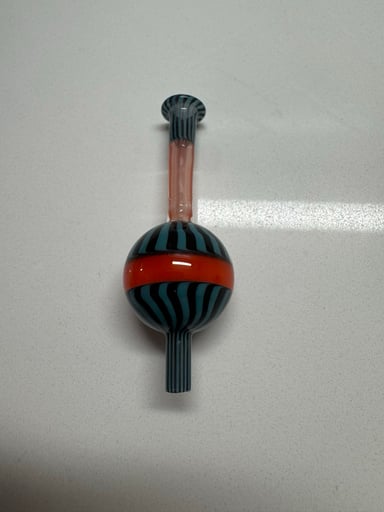 Preview pic of Fixed mark Andrew’s directional carb cap blue/black stripes