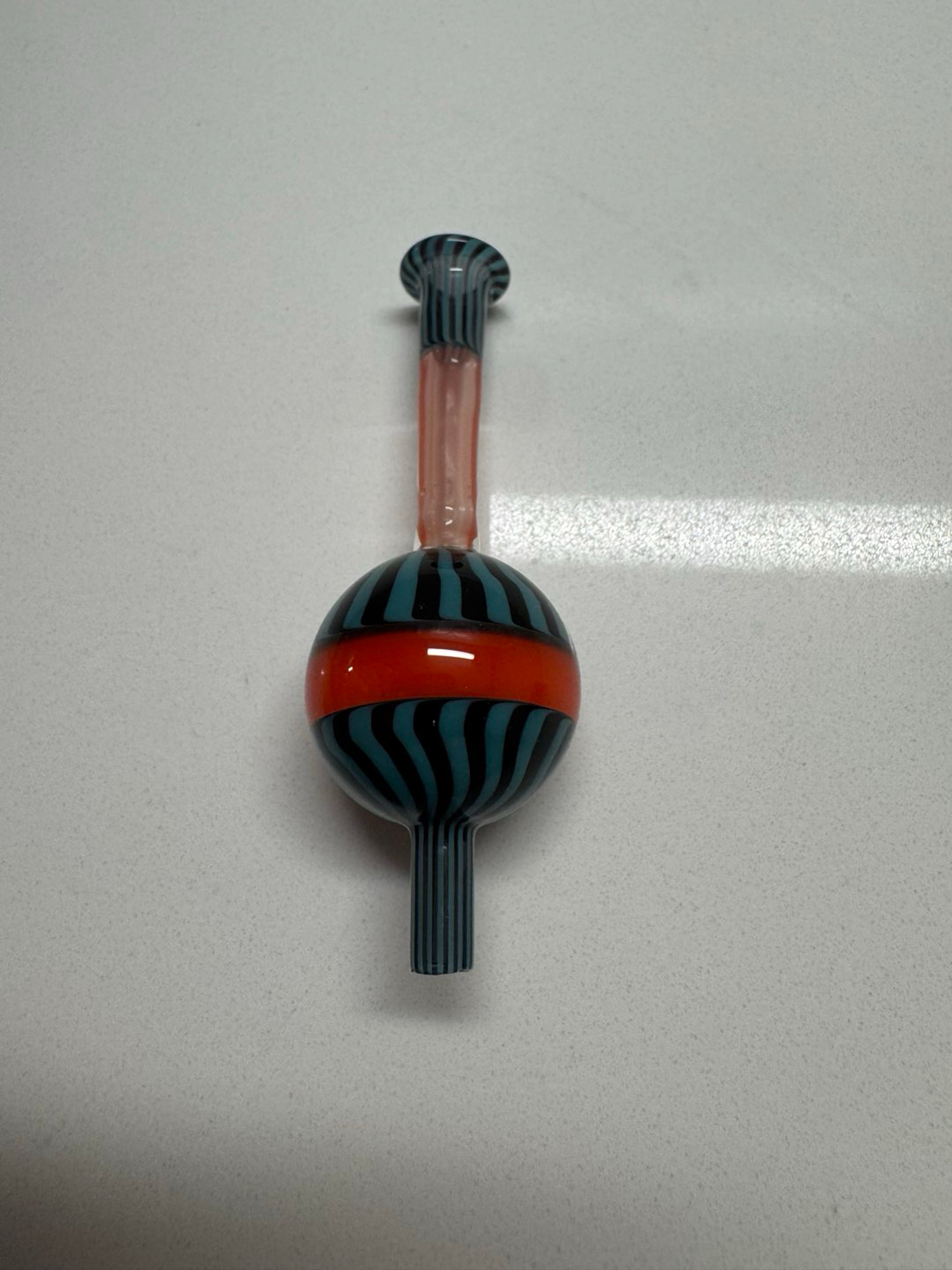 Preview pic of Fixed mark Andrew’s directional carb cap blue/black stripes