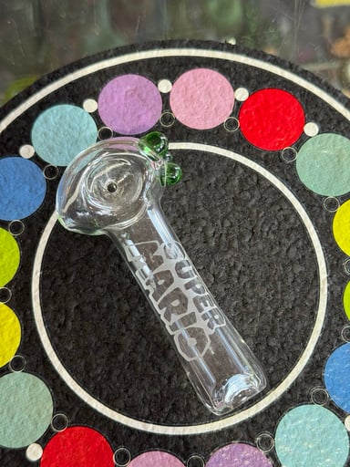 Preview pic of Hare On Fire Glass Super Mario Logo Spoon