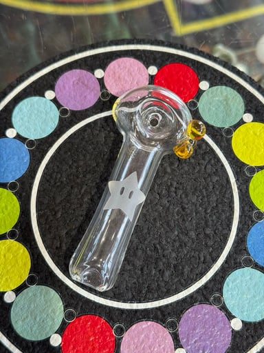 Preview pic of Hare On Fire Glass Mario Stat Spoon
