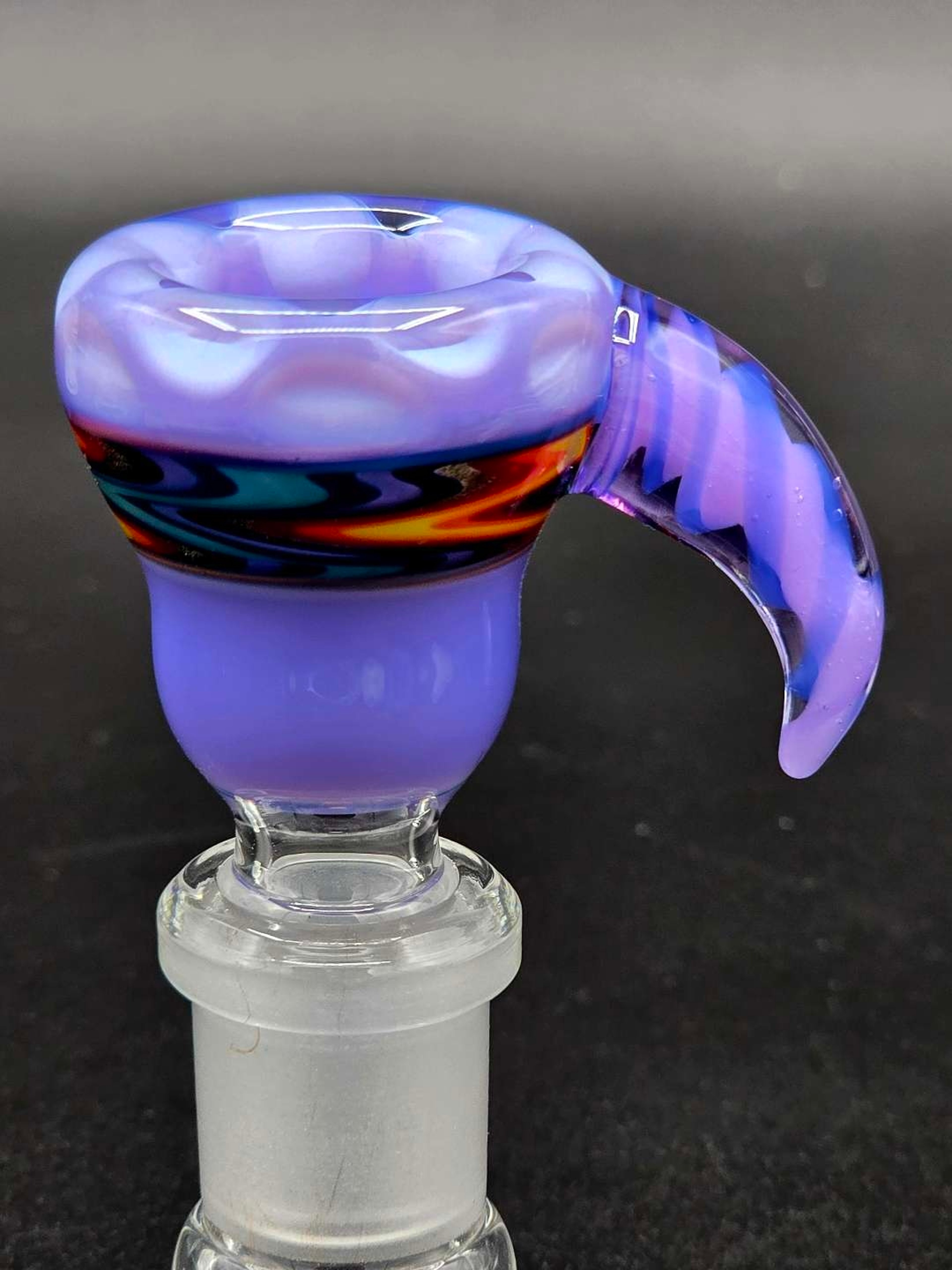 Purple 14mm Slide With Horn image 0