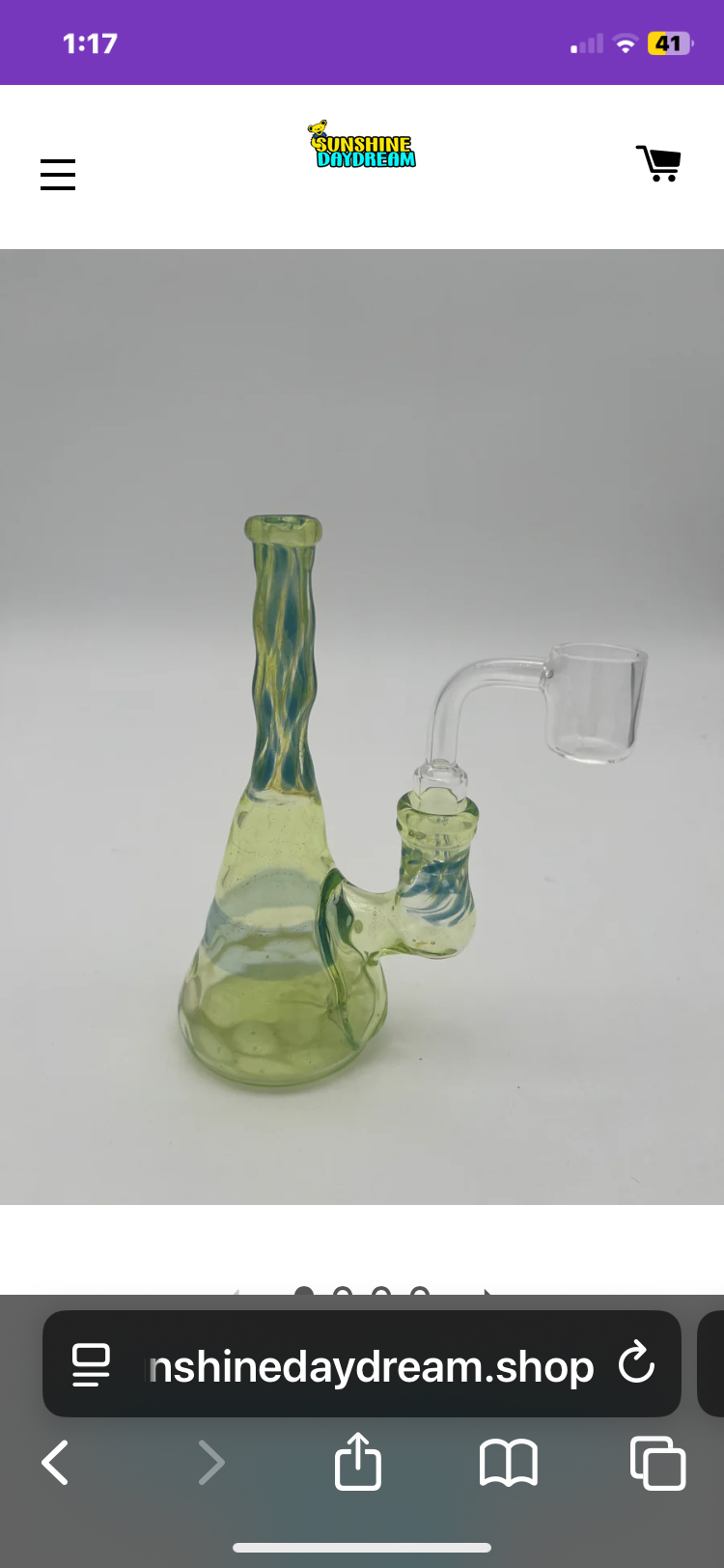 Preview pic of Freeways Glass Art Mini Rig