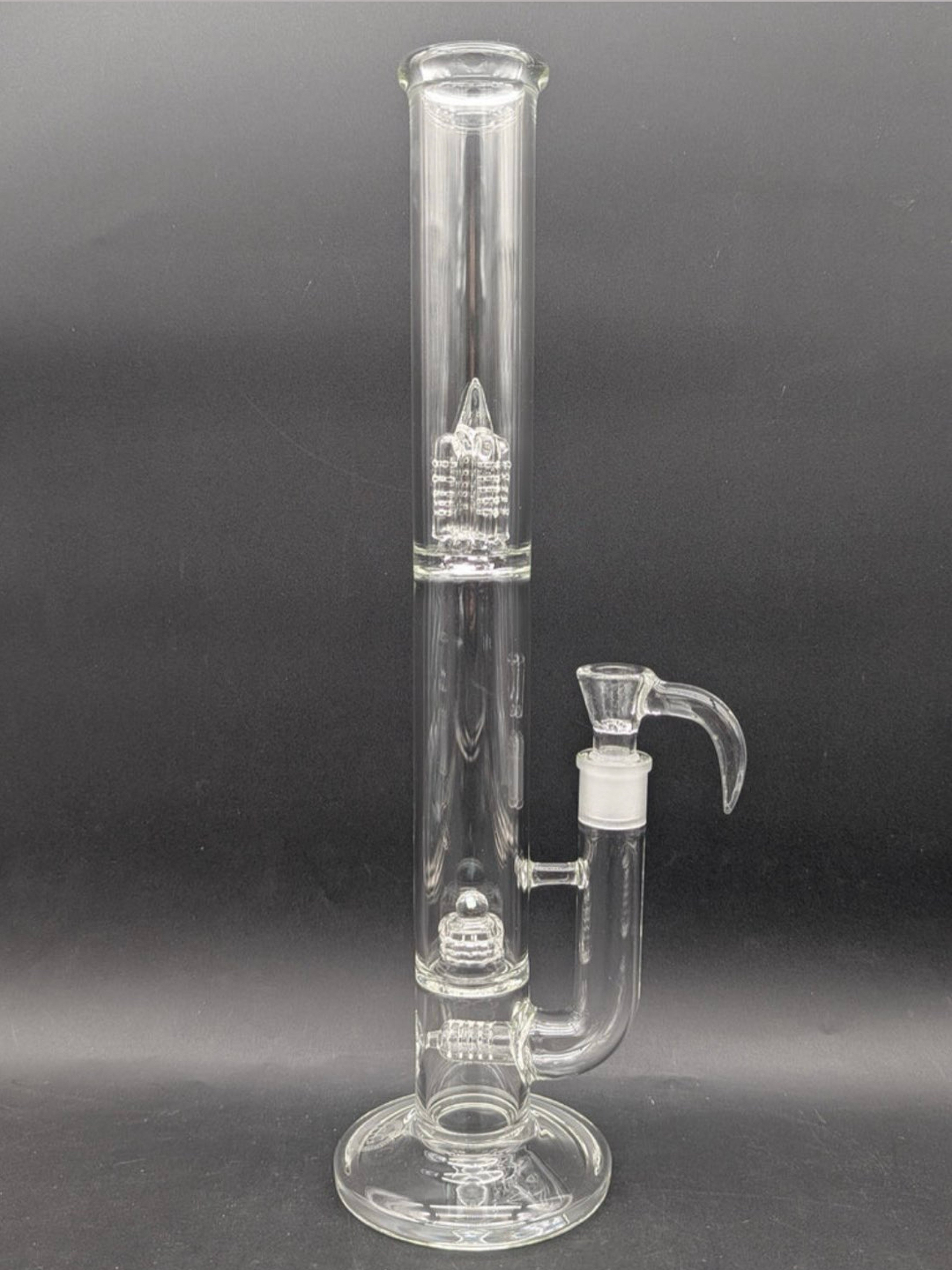 Preview pic of GREEK GLASS INLINE TO 360 GRID CAP TUBE W/ OPAL