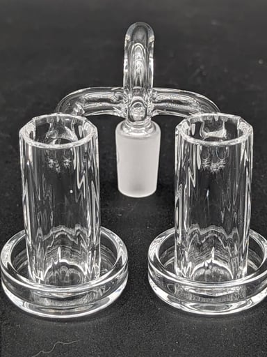 Preview pic of GREEK GLASS DOUBLE FACETED CHARMER 14MM