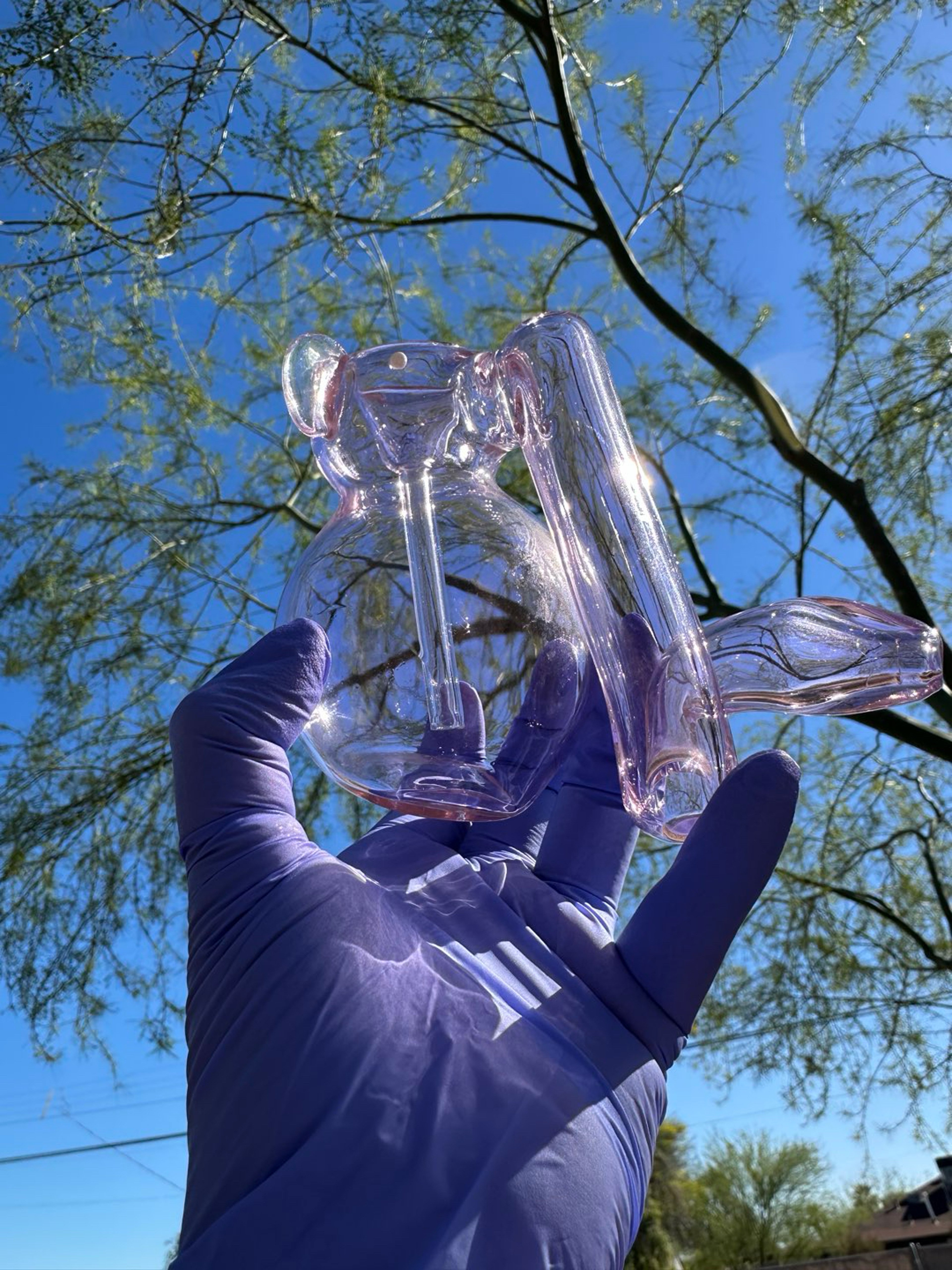 Pink Elephant Bubbler image 0