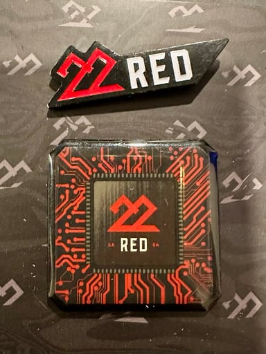 Preview pic of 22RED Enamel Pin Set