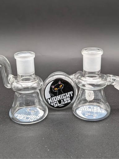 Preview pic of MIDNIGHT GLASS CLEAR DRY ASH CATCHER 14MM
