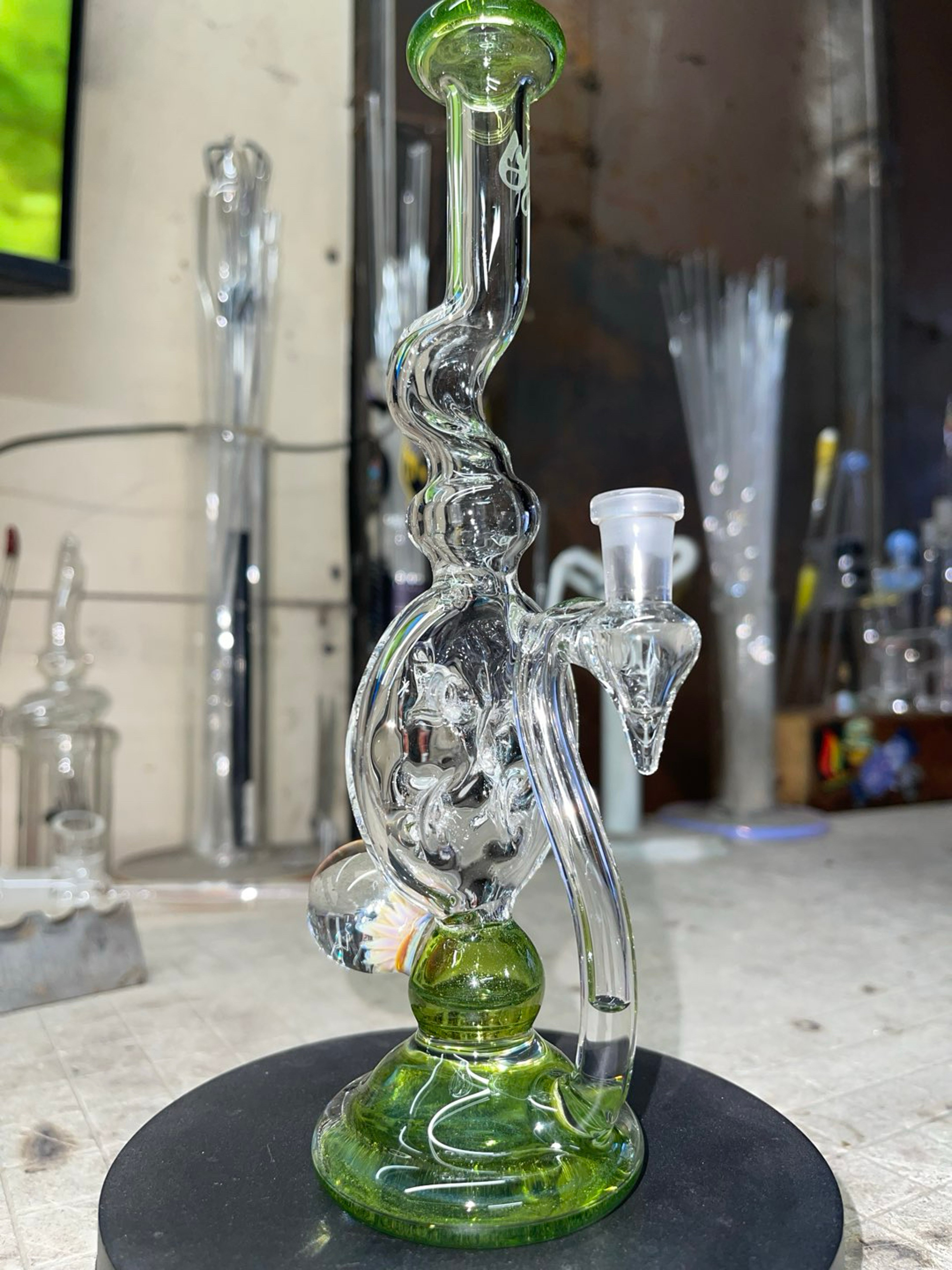 Preview pic of 9” tall 10mm joint, sour apple color