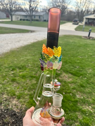 Preview pic of Discobox Glass x KittyMeowGlass Worked Recycling Beaker