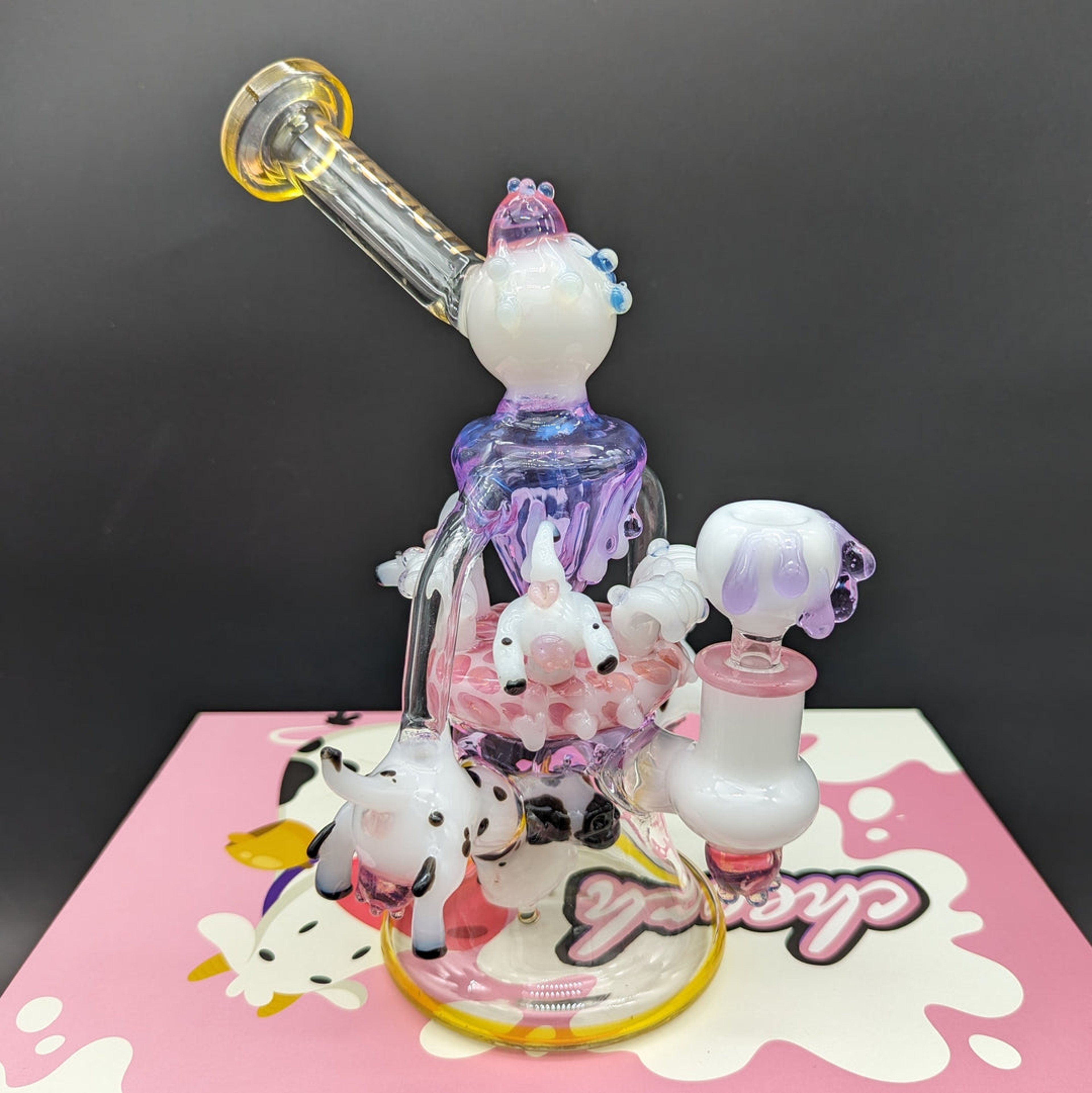 CHEECH GLASS - "GOT MILK!" NOVELTY SET image 0