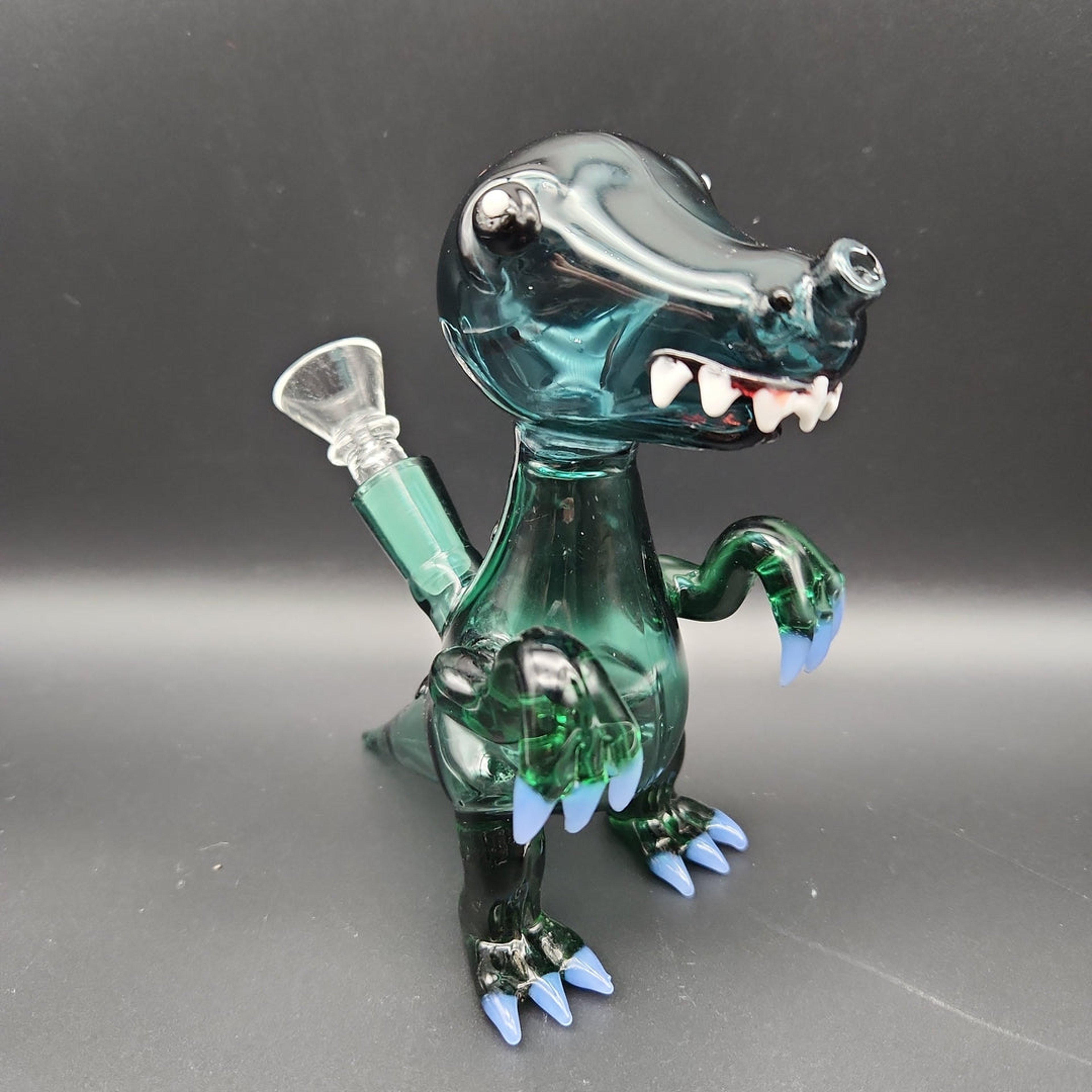 Preview pic of 5" T-REX DINOSAUR BUBBLER BONG