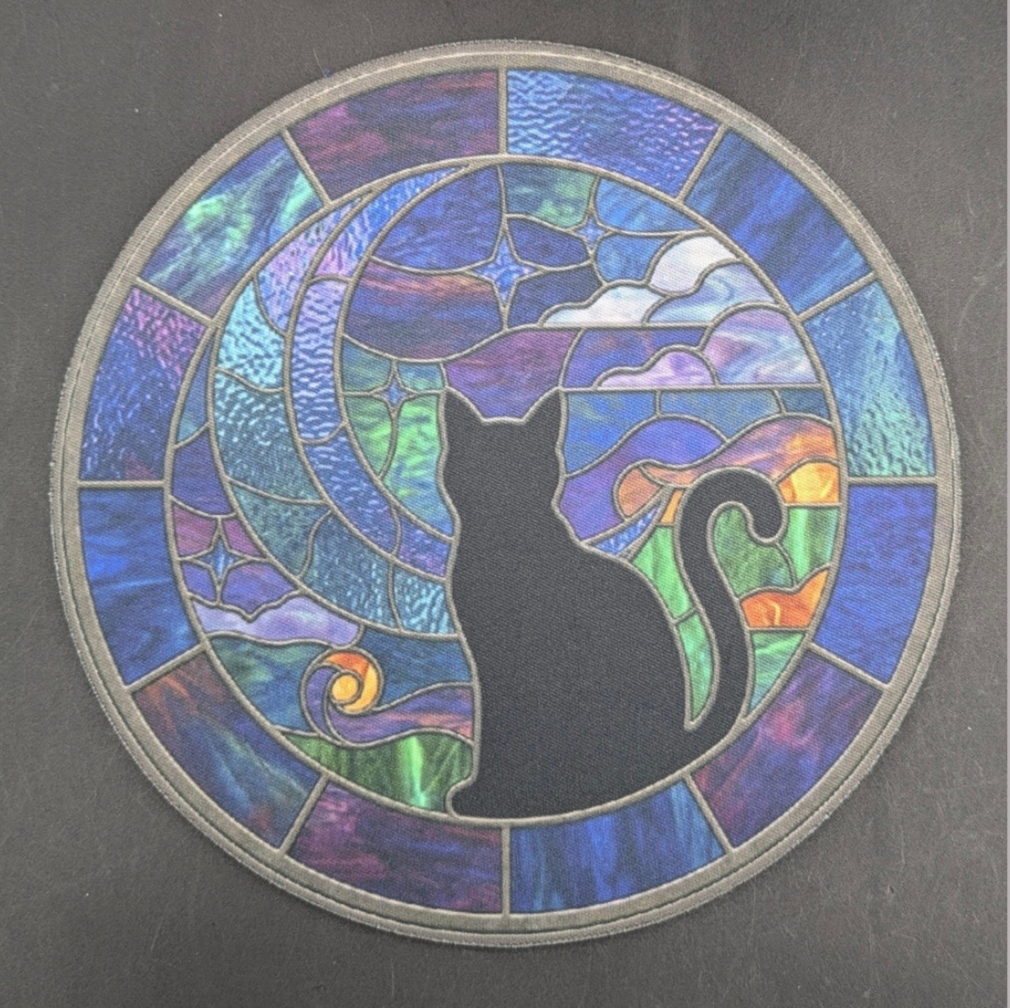 MIDNIGHT GLASS “STAINED GLASS” DAB MAT image 0