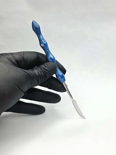 Preview pic of The "Blue Wave Blade" Dab Tool - by The Mellow Box