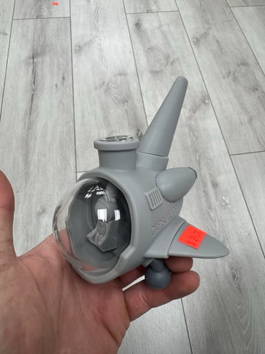 Preview pic of Airplane silicon bubbler gray