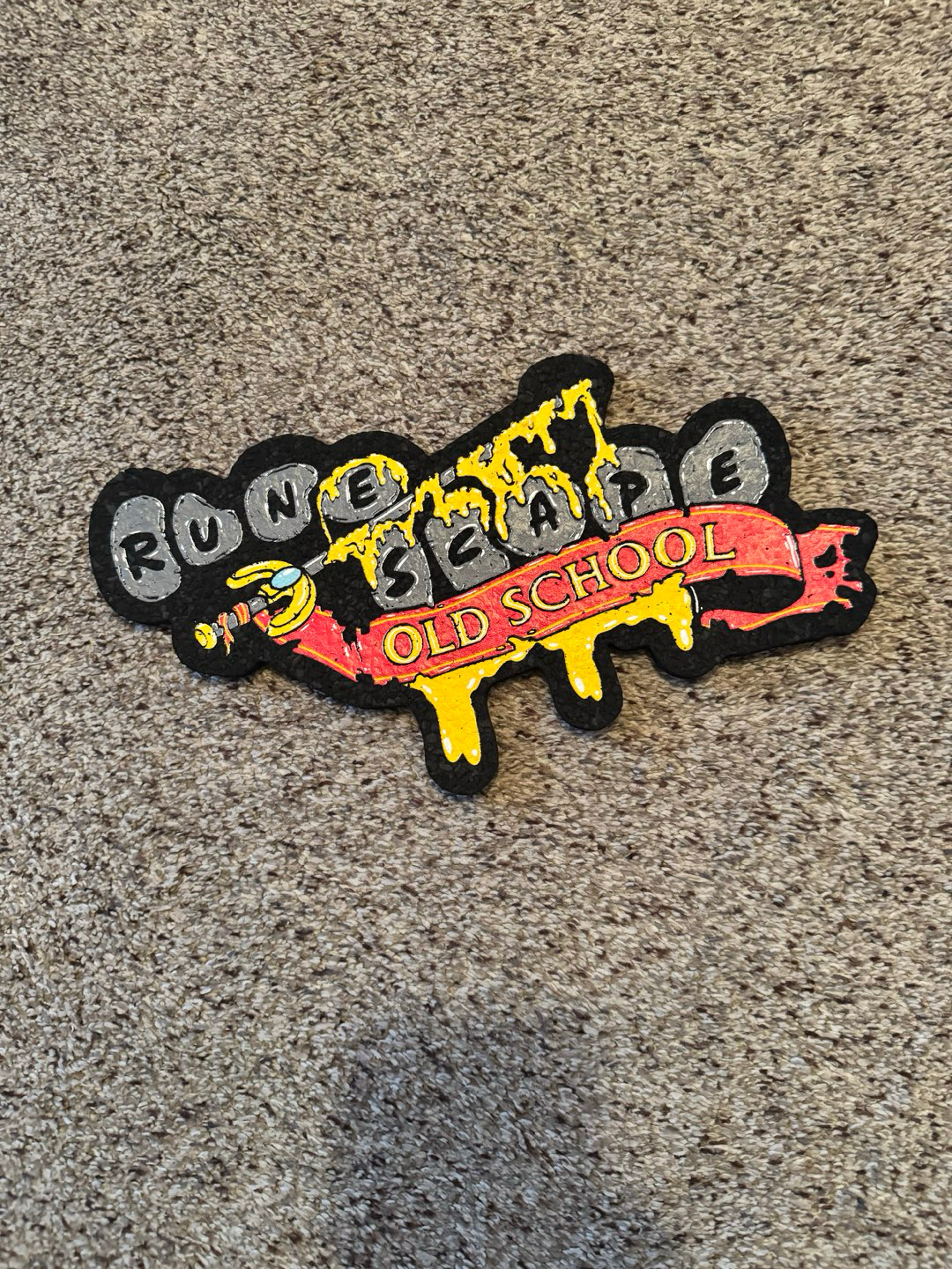 Old school RuneScape logo moodmat full uv glow image 0