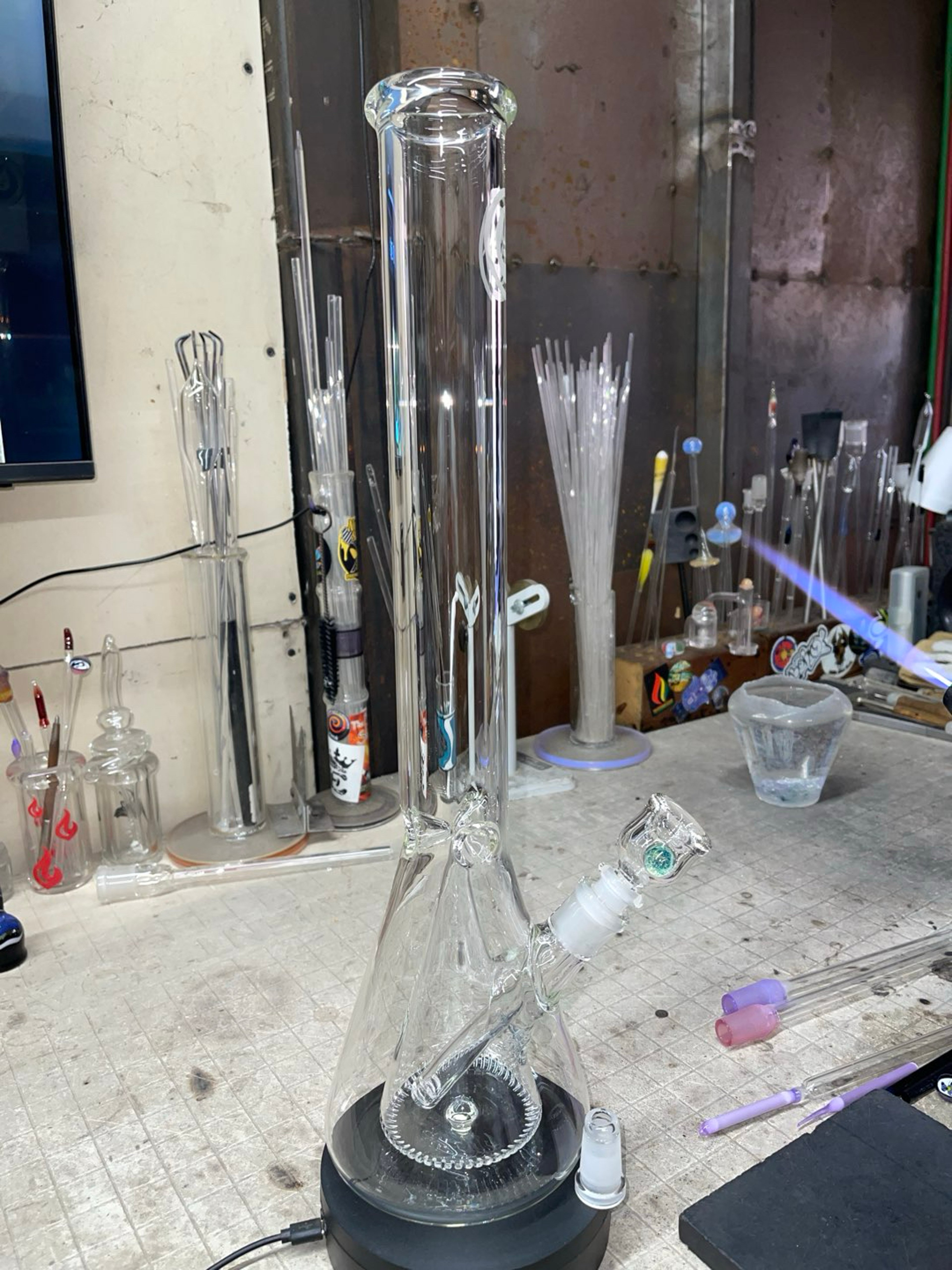 Preview pic of 50x18”, comes with adapter to use the slide without steam