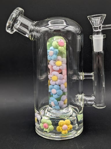 Preview pic of 7" FLORAL BUBBLER BONG