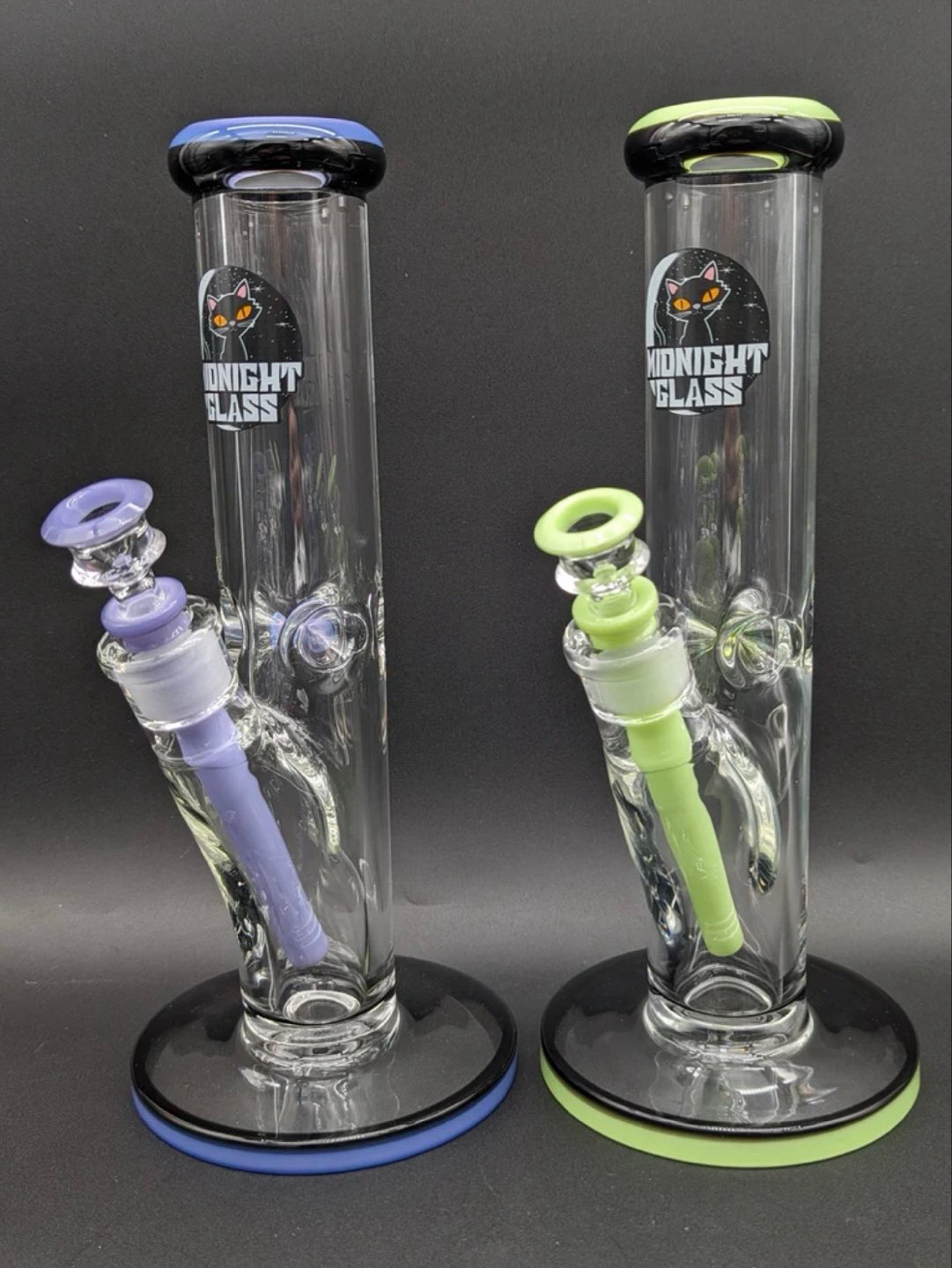 Preview pic of MIDNIGHT GLASS 12” 9MM STRAIGHT TUBE