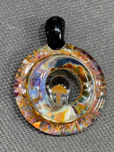Preview pic of Mushroom Implosion Frit Pendant