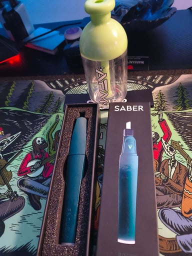 Preview pic of Puffco  afm  erig glass watertop and saber hot knife bundle